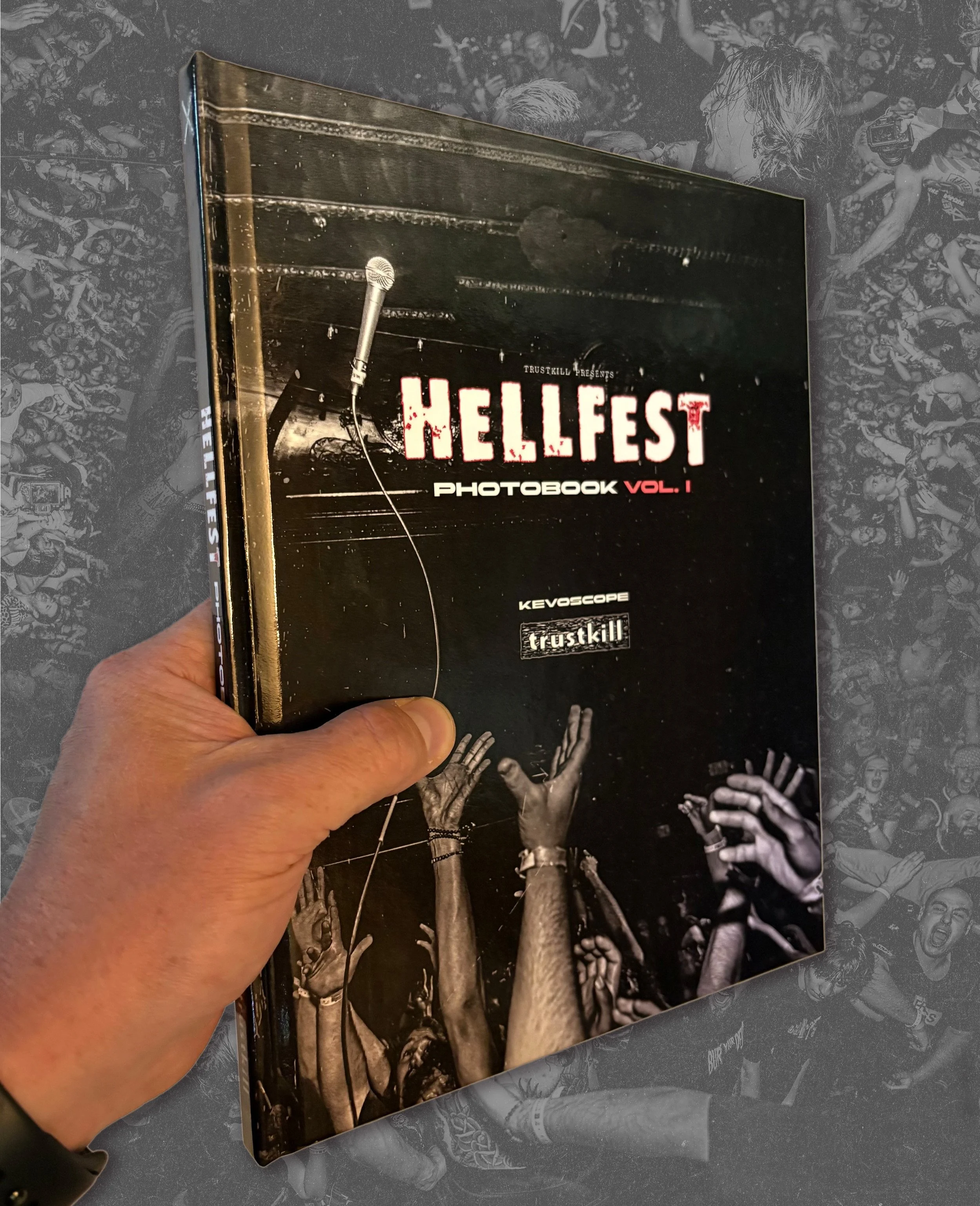 The Hellfest Photo Book Vol. I features 88 pages of incredible images from Hellphyra 2025 and Hellfest West 2026.&nbsp;&nbsp;

This is a hard cover, full color, 8.25&rdquo; x 11.25&rdquo; book featuring Prayer For Cleansing, Kickback, E-Town Concrete