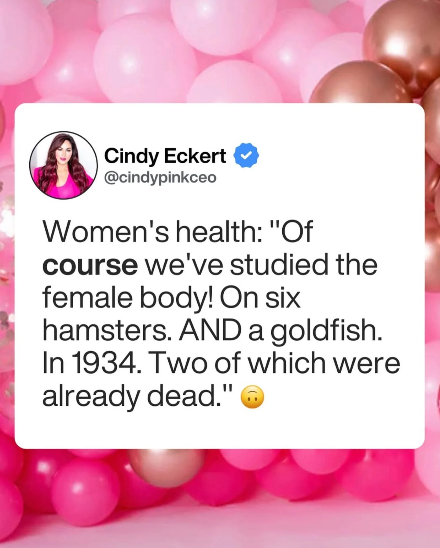 The state of women&rsquo;s health research is WILD when you look into it!

But here&rsquo;s the part I&rsquo;m choosing to celebrate: we&rsquo;re finally doing something about it. 💗🔥

For decades, medical research treated male bodies as the baselin