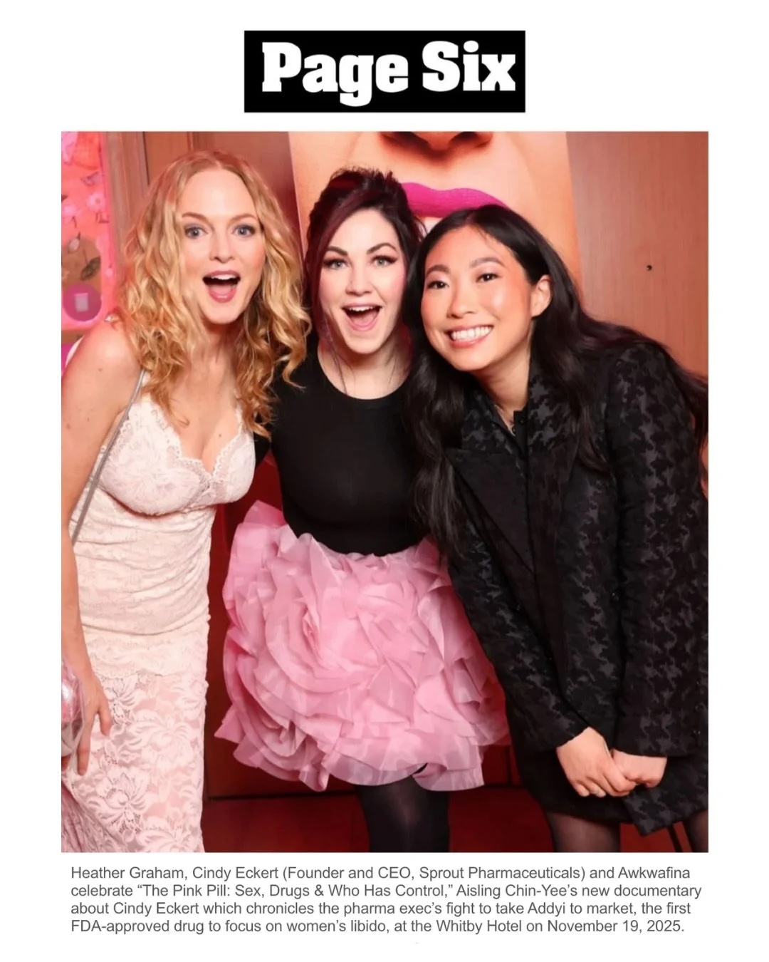 As seen in&nbsp;👀&nbsp;@okmagazine @pagesix @people @enews and more&hellip;&nbsp;
A night I&rsquo;ll remember forever!

Because being in a room full of women who clap loudly for each other, share without competition, and talk openly about sex and he