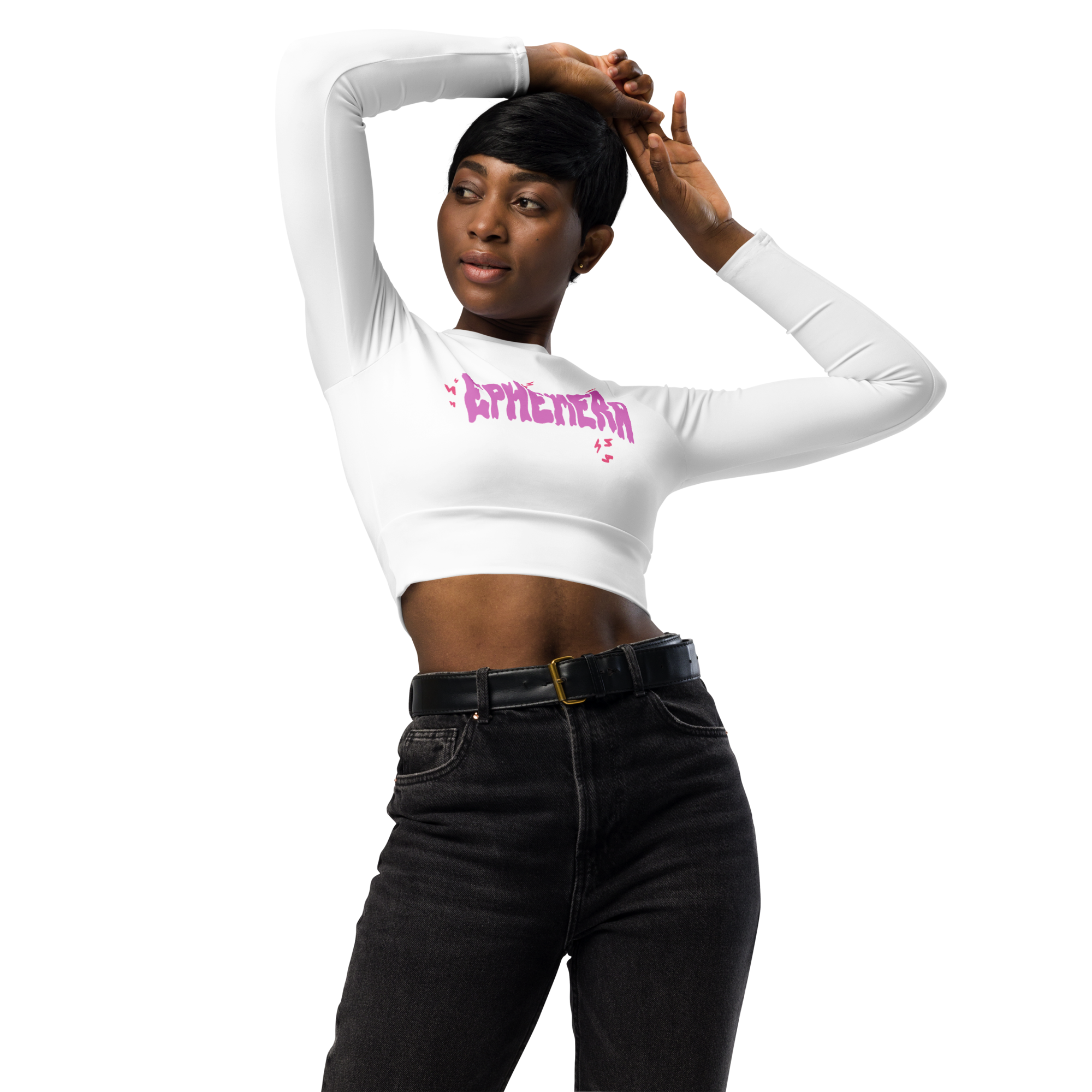 "ELECTRIC" CROPPED RASHGUARD
