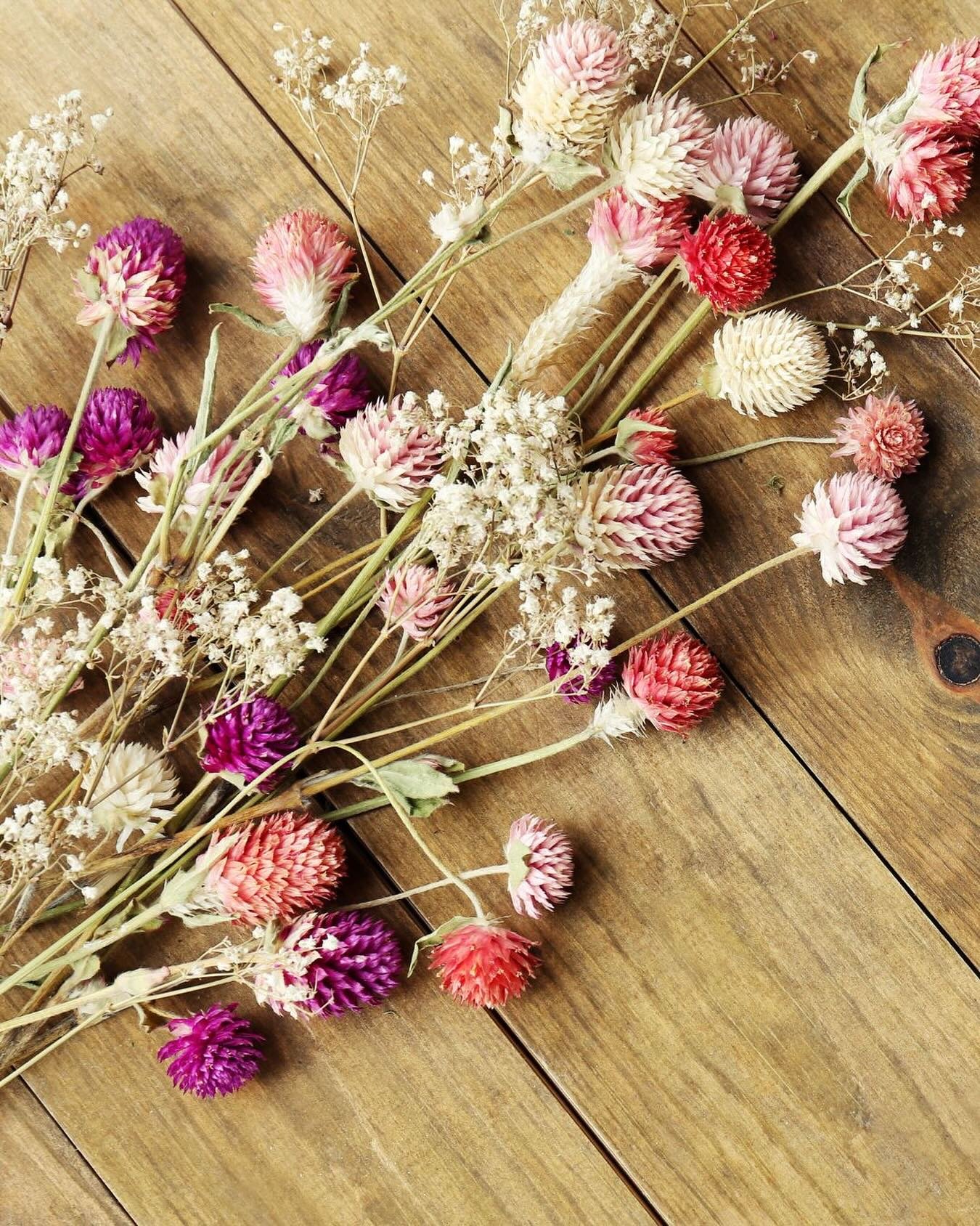 I spent yesterday afternoon sorting through dried flowers from this summer&rsquo;s garden, and I forgot how much I needed this kind of slow.
No podcast in my ears. No multitasking. Just me, these papery blooms, and the quiet sound of stems being arra