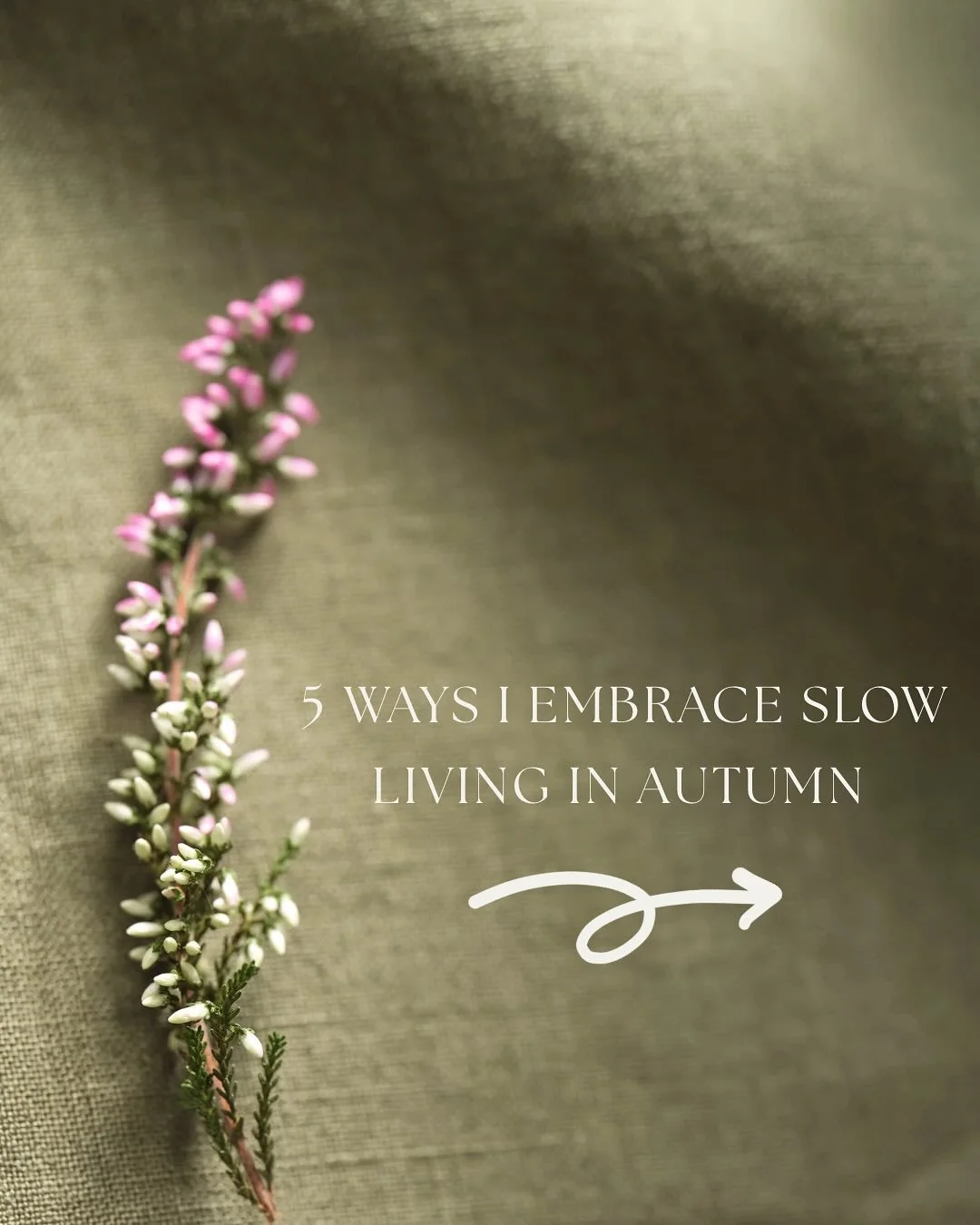 Whew 😅 with summer gardening over and this glorious autumn now here, I&rsquo;m choosing slow. I love how autumn invites a slower pace and an opportunity to resume hobbies that keep me grounded. Here are 5 ways I&rsquo;ve pressed pause on the fast-pa