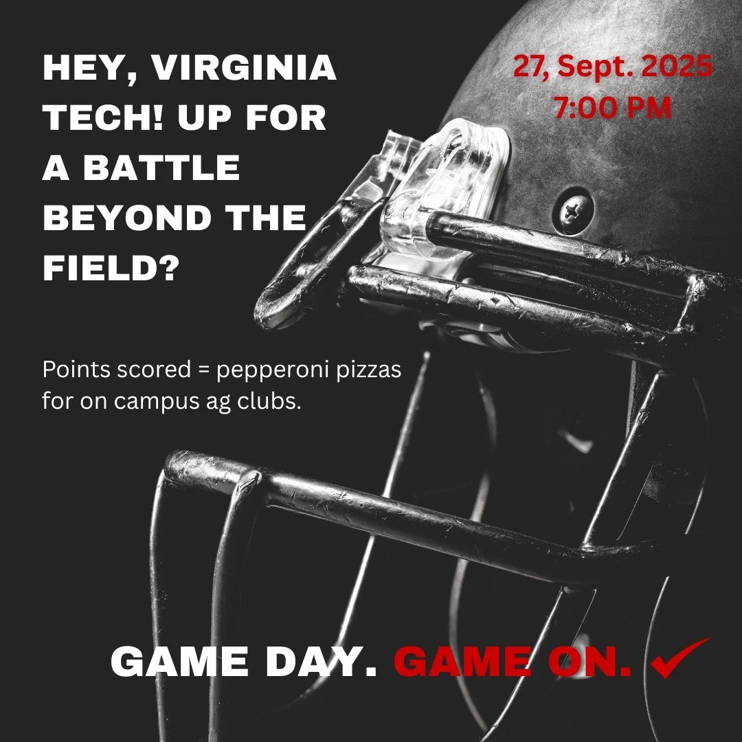Let's have some fun and support our university ag clubs. 

One large pepperoni pizza per point scored for our clubs.

You up for the challenge @virginiapork!?

Don't leave your clubs hungry... 

#NCPork #NC #NCSU #tastewhatporkcando #pizza