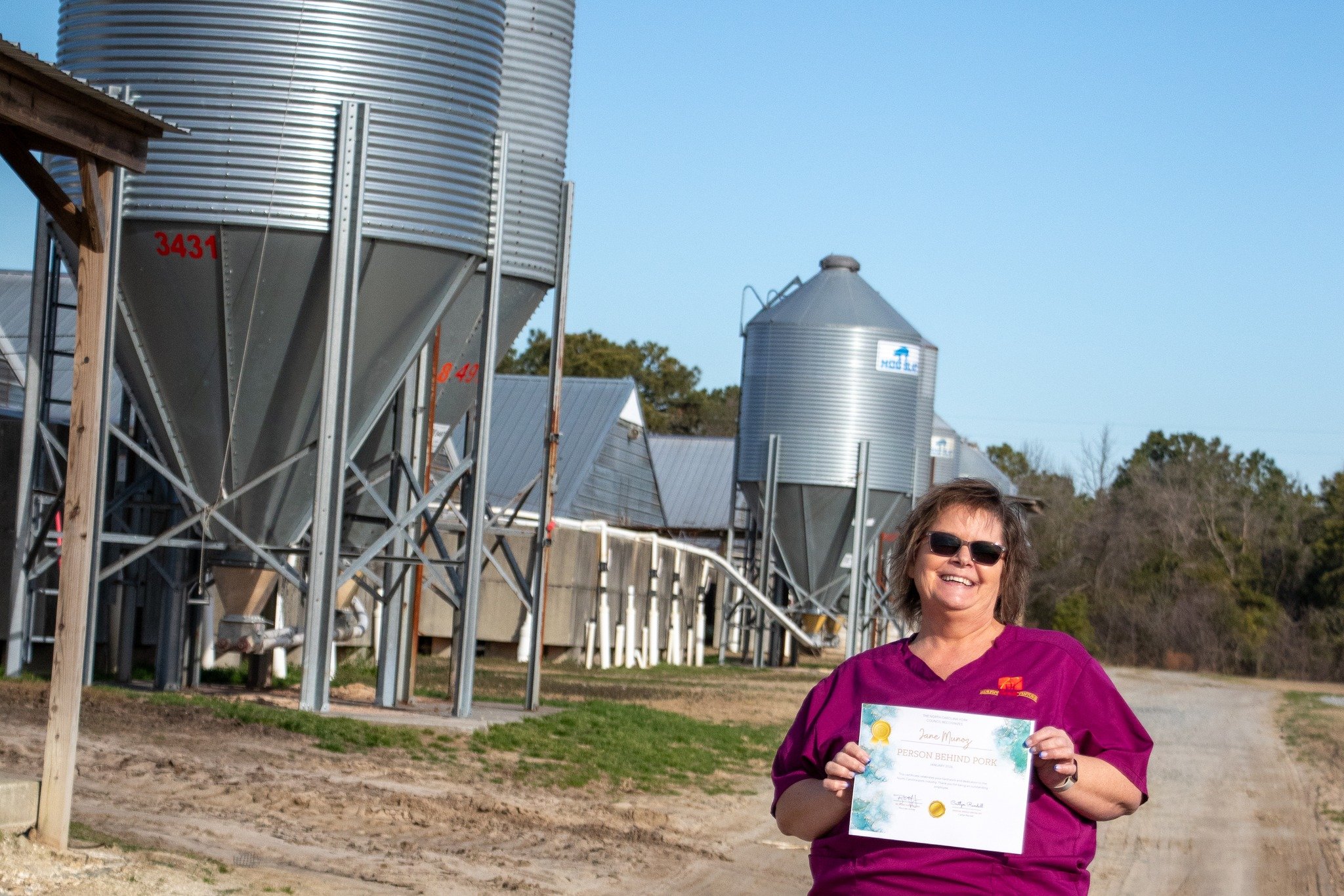 People Behind Pork: Jane Munoz 

Sow farm manager for @murphy_family_ventures in Duplin County, Jane says she can't ever see herself not being a sow farm manager. She wants to do this job until she no longer can! Originally from Clinton, right down t