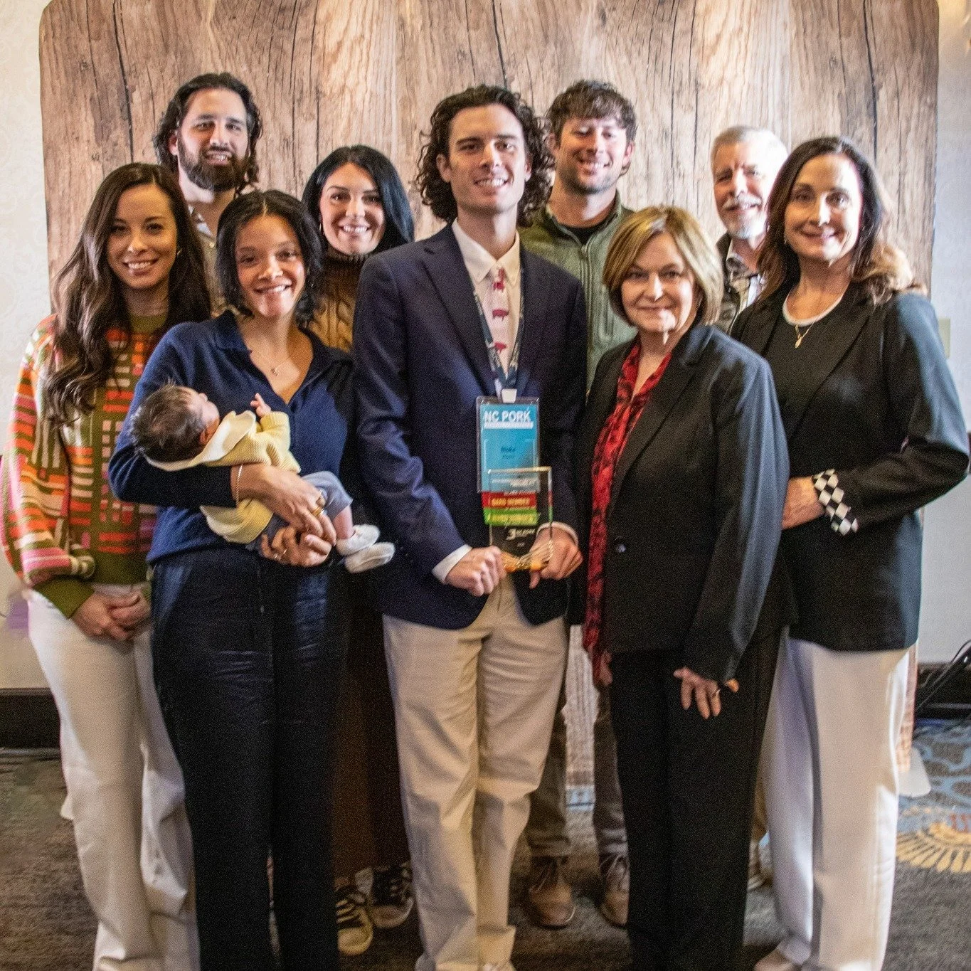 Every Wednesday this month we will be sharing about our amazing 2026 award winners. 

Meet Blake, a new dad, lover of golf, NASCAR and co-owner of @carolinaswineintegrators. Blake has a willingness to learn, to do the dirty work and to advocate for t