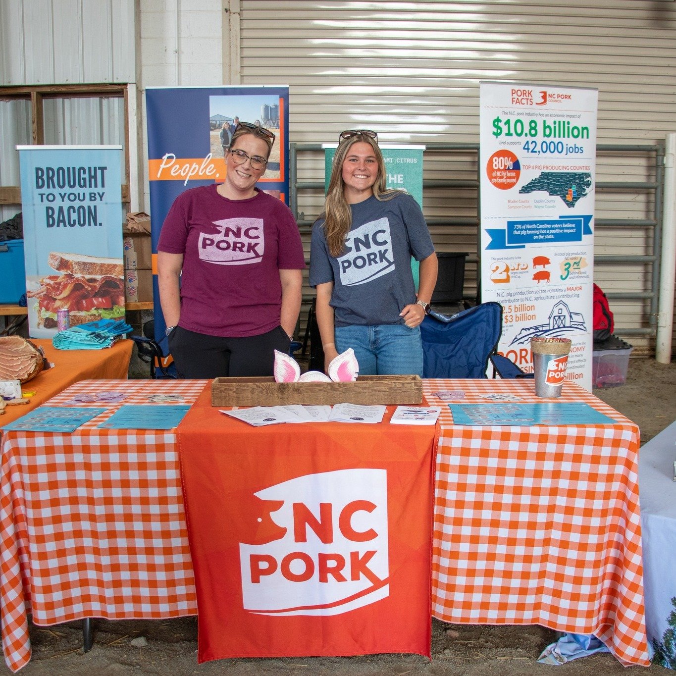 And that's a wrap on 2026 NCSU Farm Animal Days off Lake Wheeler Road in Raleigh! 🐷❤🐺🍦☀

We always have a blast teaching kids and parents all about the pork industry! We had a display showcasing a variety of different pork products (edible and hou