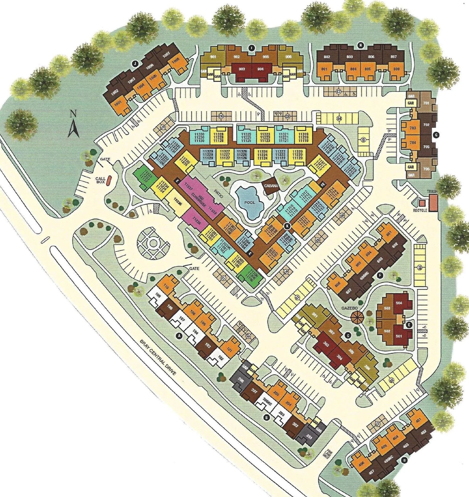 Site plan of Discovery Village at Twin Creeks in Allen, TX