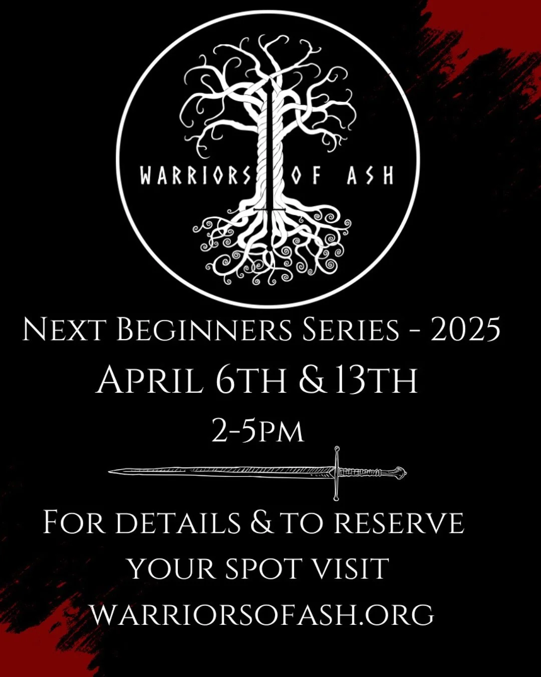 Have you ever wanted to learn how to fight with a sword, a polearm, or a Viking round shield? Do you want to meet cool new friends and then stab them in the face? 

We&rsquo;re hosting our next round of the Beginners Series on April 6th &amp; 13th fr
