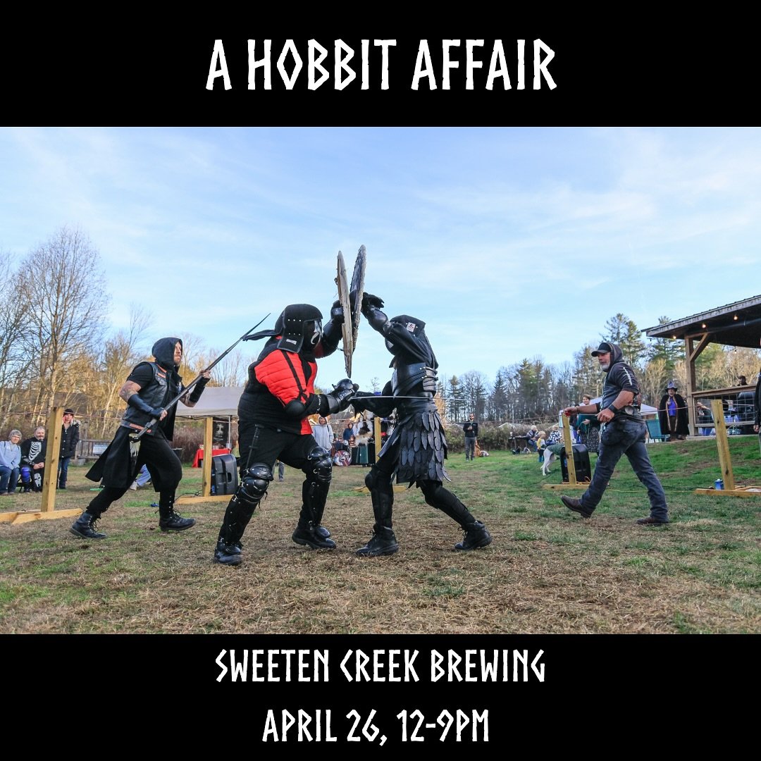 You Shall Not Pass up the opportunity to join us on April 26 at @sweetencreekbrewing for A Hobbit Affair, a one-of-a-kind Hobbit-inspired celebration!

Step into Middle-Earth as you shop local vendors, enjoy craft beers, and grab a second breakfast-s