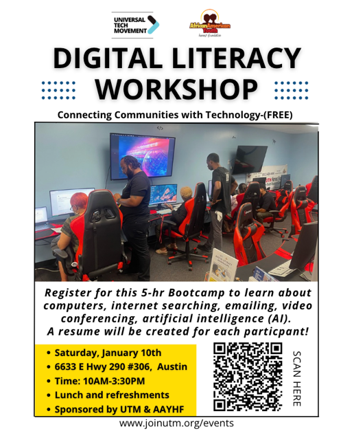 Digital Literacy Workshop: Building Confidence with Technology