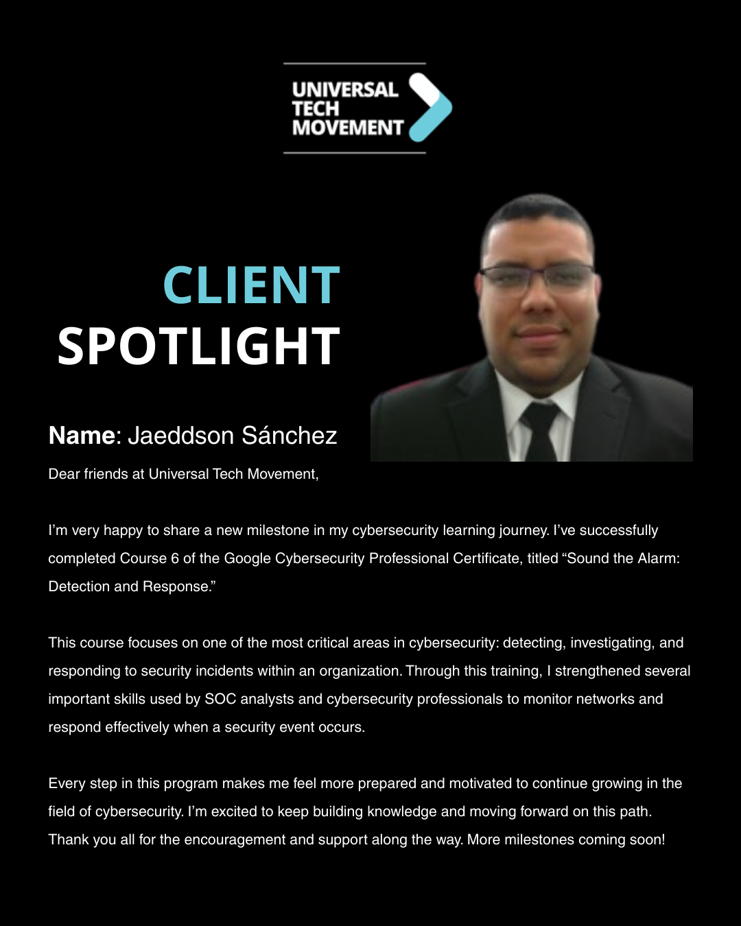 Client Spotlight_Jaeddson Sanches