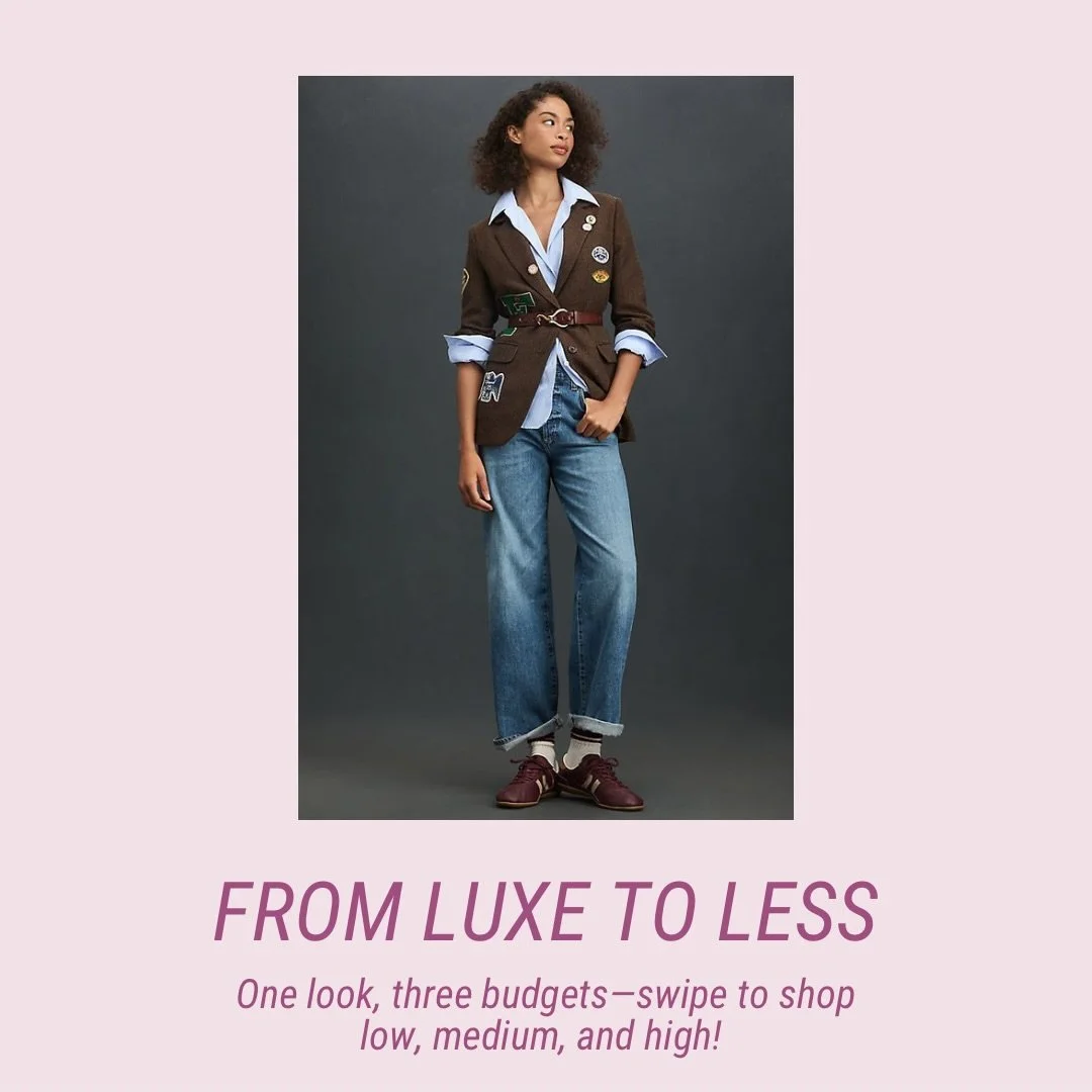 FROM LUXE TO LESS ✨

I pulled this fabulous outfit at a low, medium, and high investment so you can get the exact vibe no matter what you want to spend!! 🤎👖

Tap the link in my bio to shop + swipe to pick your budget.

#LuxeToLess #HighLowStyle #St