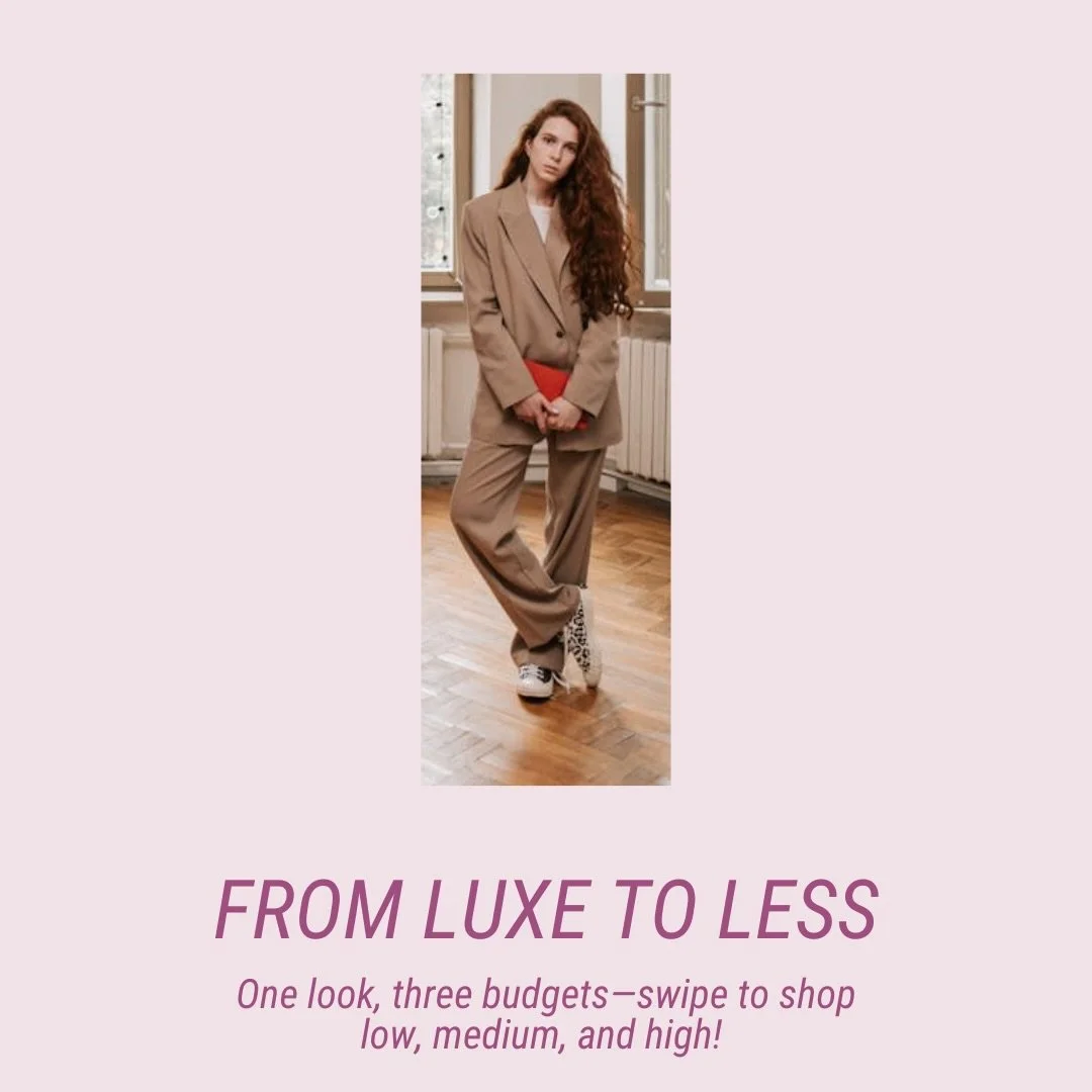 One look. Three budgets. Same impact ✨

You do not need the highest price tag to achieve a cohesive, intentional outfit. When the proportions are right, the entire look works regardless of cost.

Choose the investment level that fits your season of l