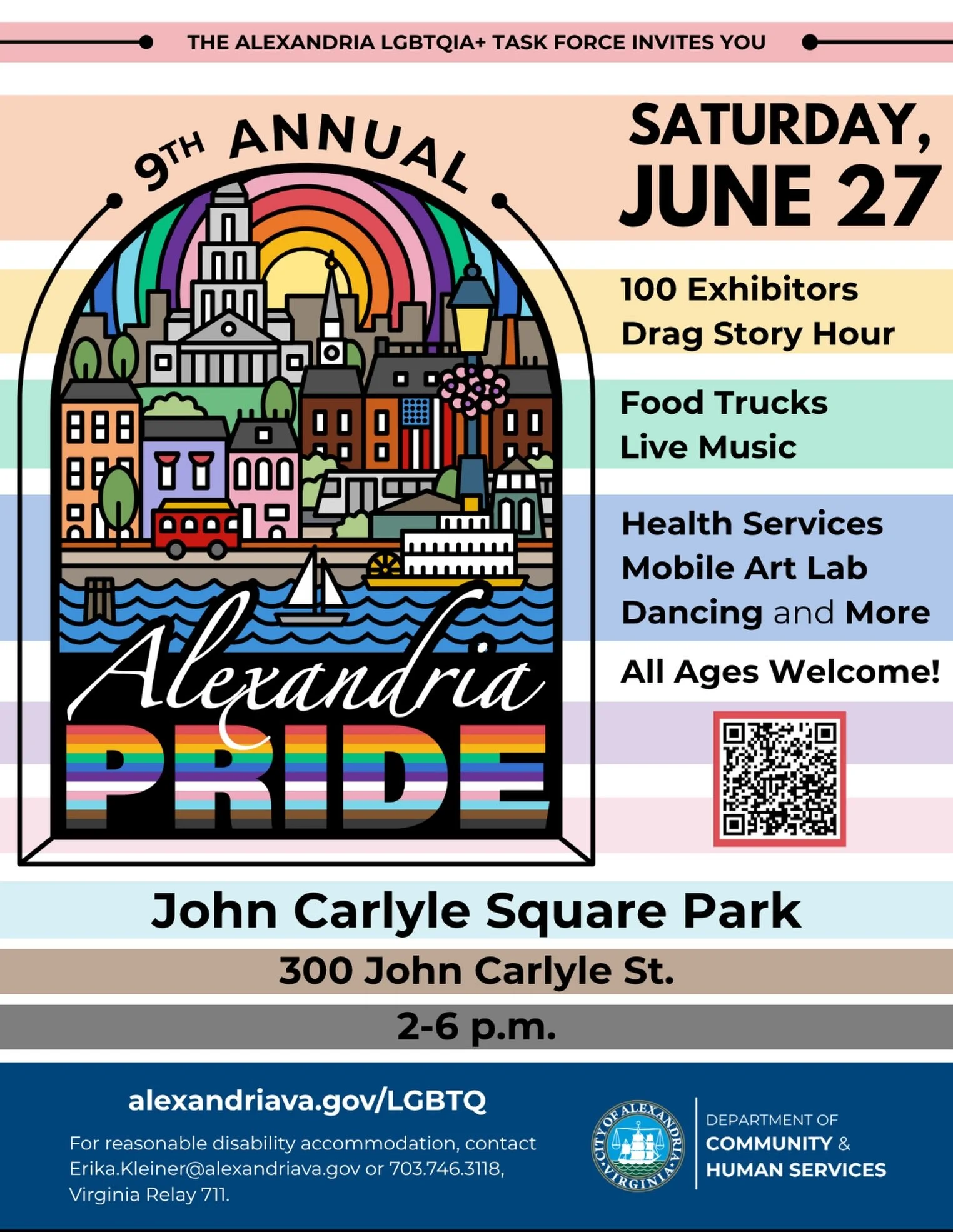 🌈 Pride is more than a celebration, it&rsquo;s about creating spaces where people feel seen, respected, and free to show up as themselves.

If you&rsquo;re in the Alexandria area, the Alexandria Pride Festival is happening June 27 at John Carlyle Sq