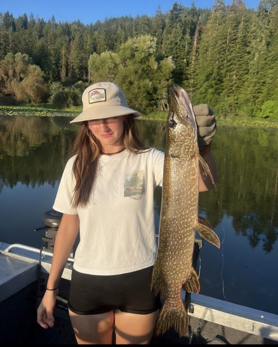 Fishing on Hayden Lake with a Northern Pike-Kents Boats