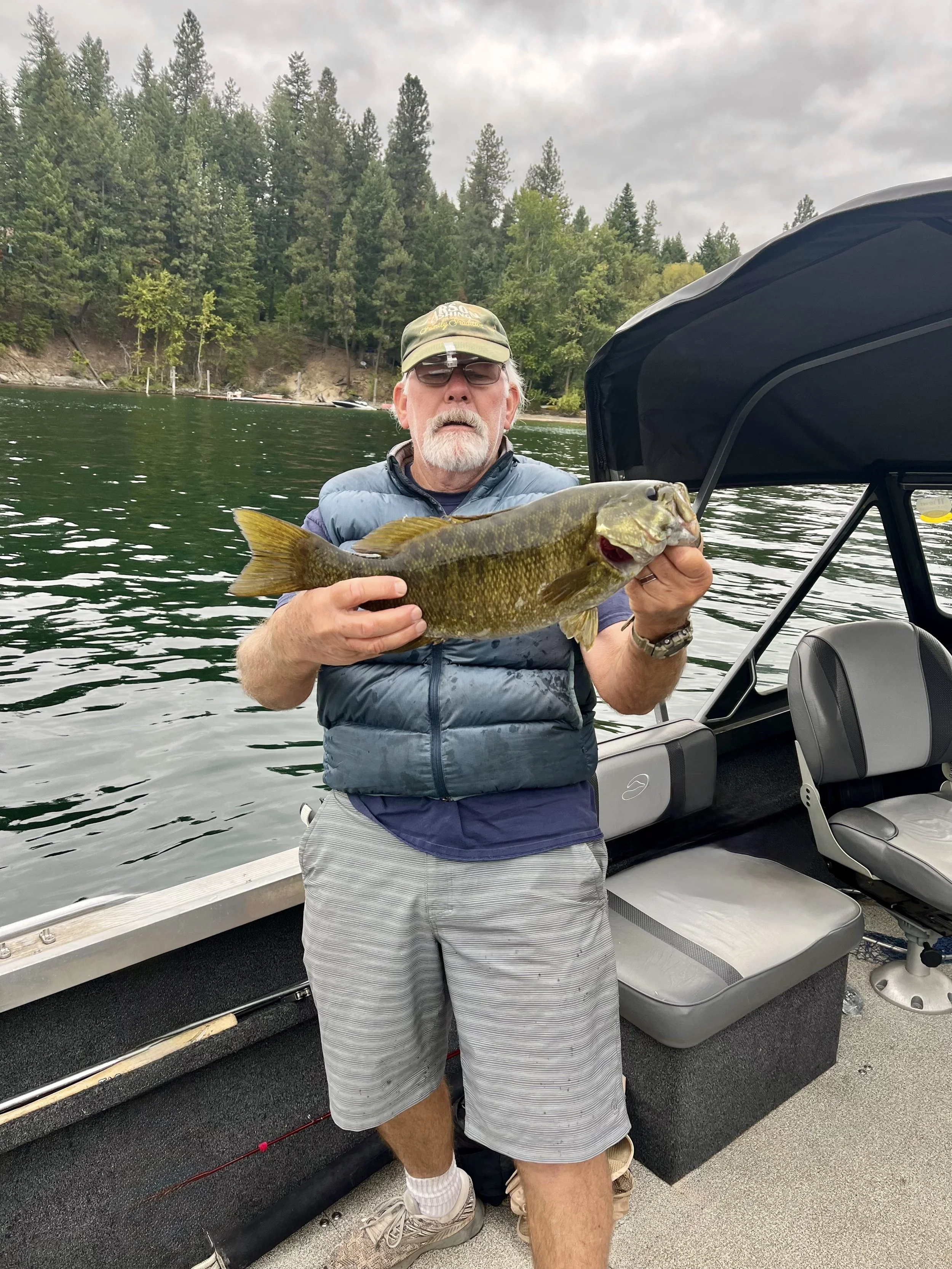 Fishing on Lake Coeur d'Alene in Duckworth Boat