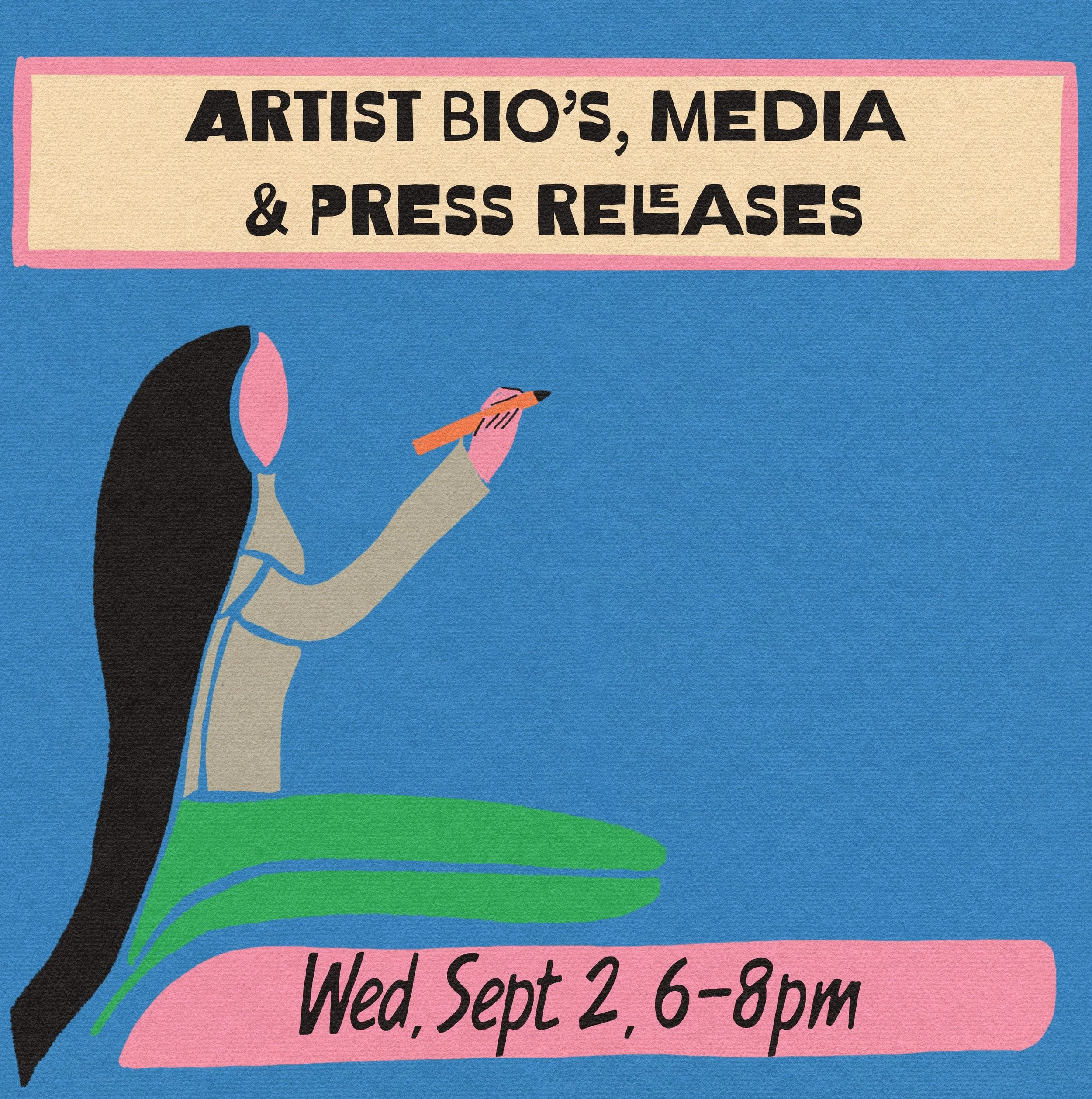 Artists Bio’s, Media and Press Releases