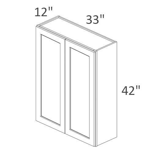 Wall Cabinet 33 in. W x 12 in. D x 42 in. H