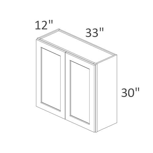 Wall Cabinet 33 in. W x 12 in. D x 30 in. H