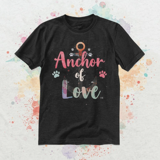 Black Anchor of Love T-Shirt