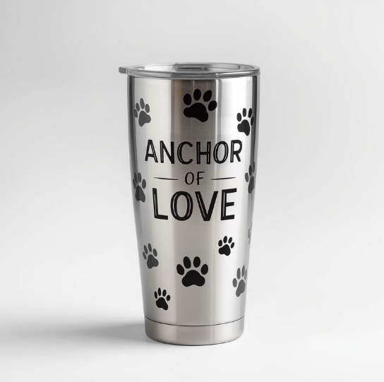 Anchor of Love Large Stainless Steel Drinkware Cup