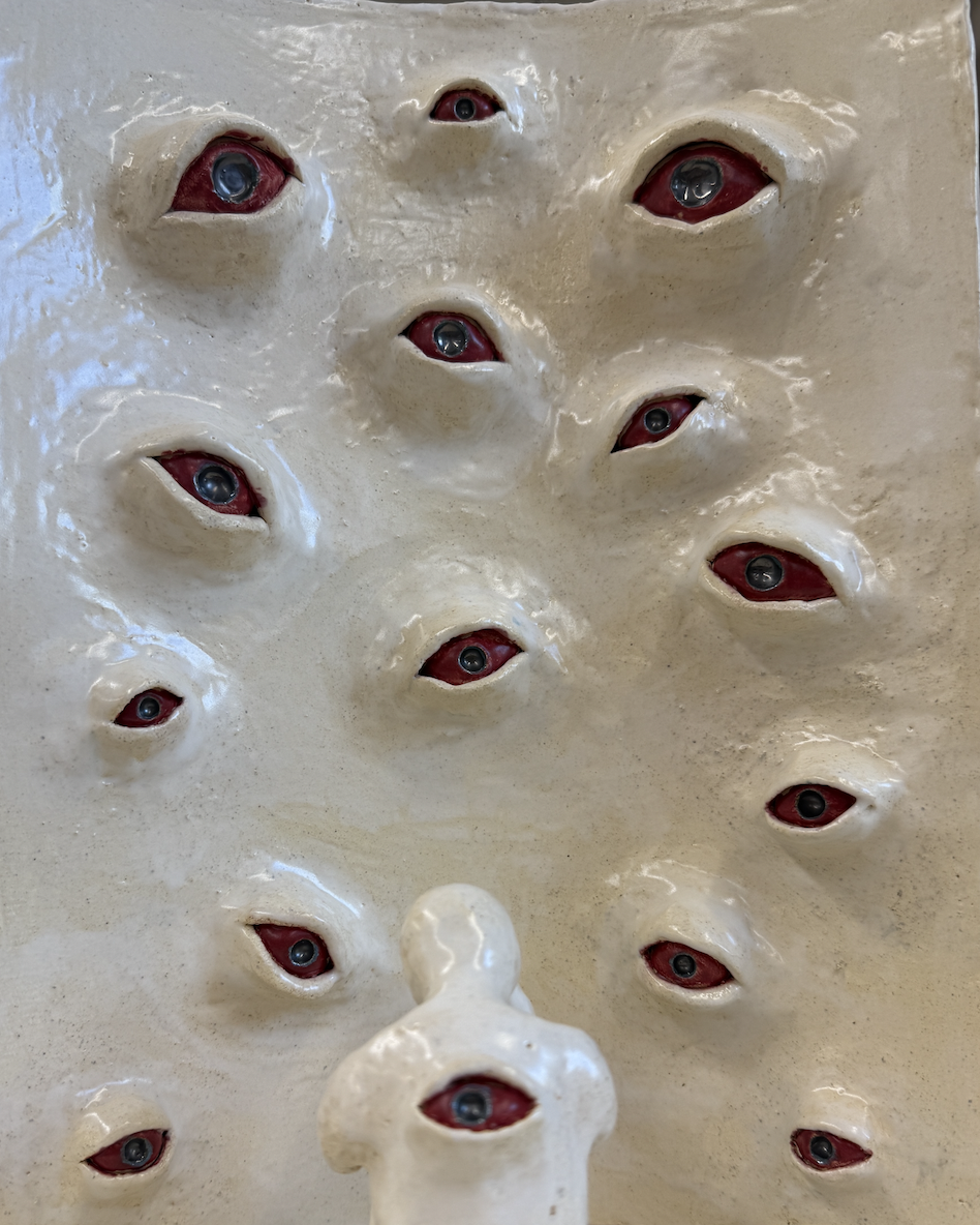 Part of a set of 4 pieces describing four different feelings of anxiety. This one is Feeling Judged.