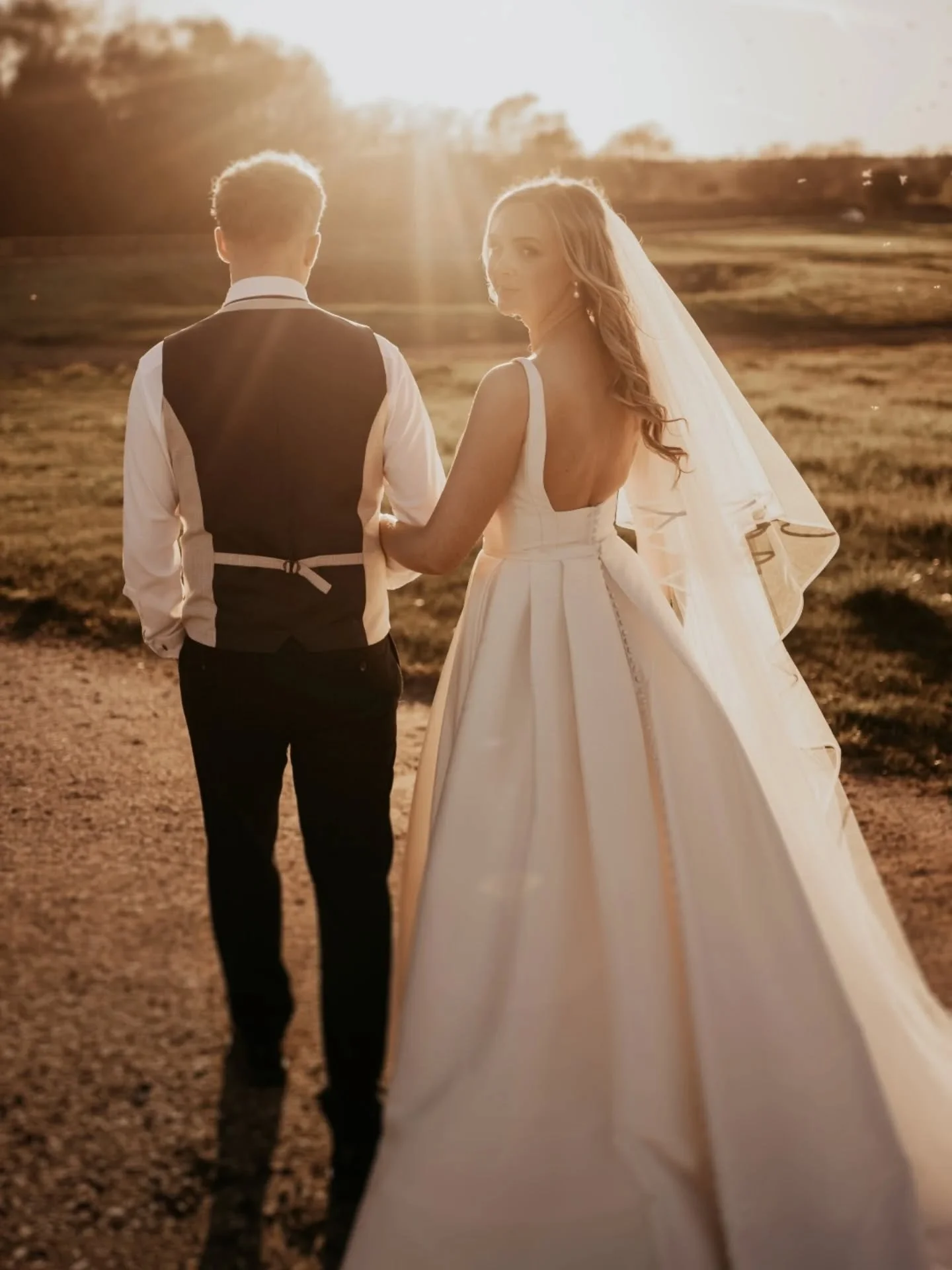 M R &amp;  M R S  W E S S O N // 💍 🌞 - Ellis &amp; Josh did a thing in the gorgeous spring sunshine at @whistlebarnsvenue and it was a bit special! 

Dress @bridalsuitenotts 
Makeup @bleuand.co 
Hair @theupdoladyrae 
Video @hitched_productions 
Cat