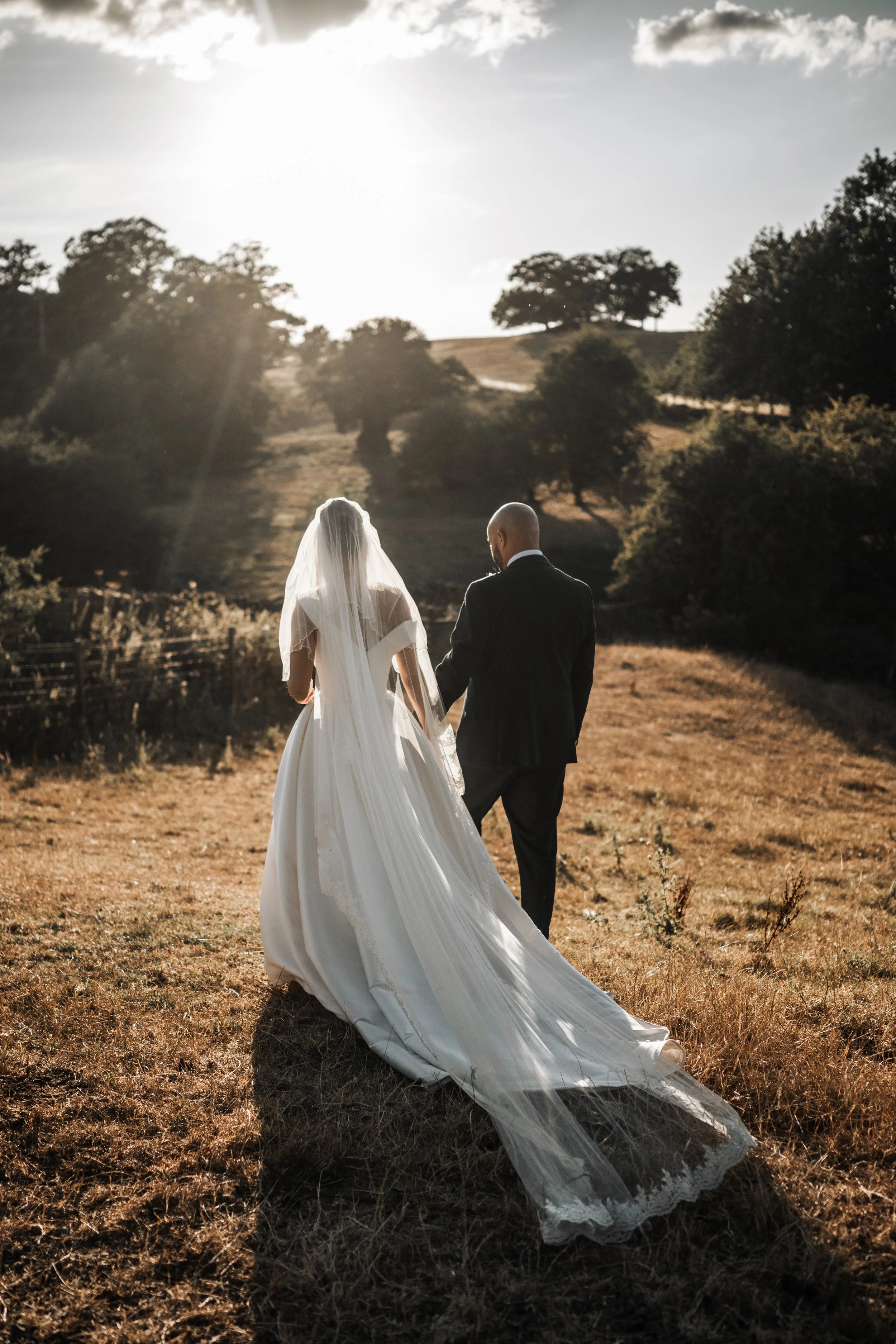 Sunset Couple Summer wedding