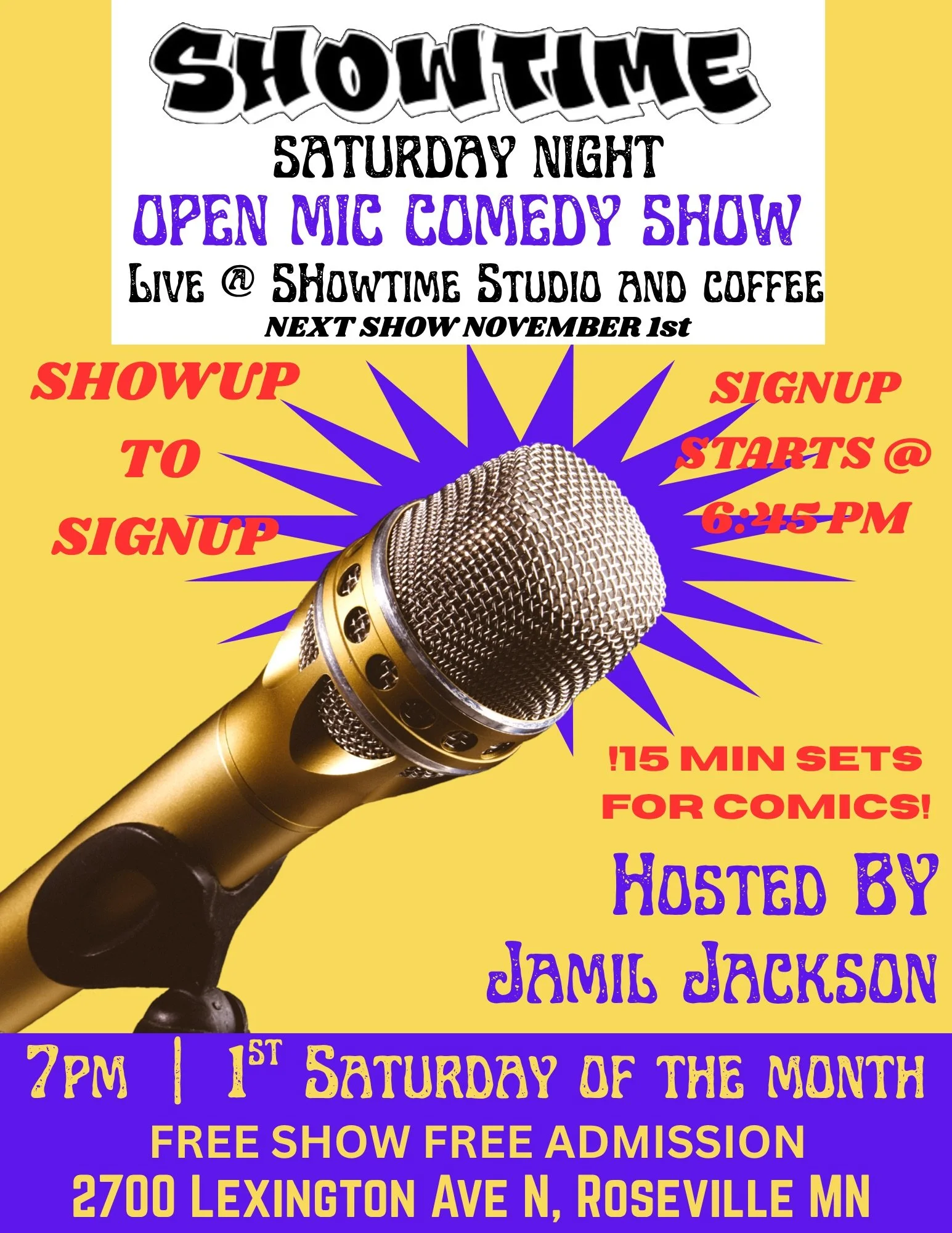 Open Mic Comedy Show