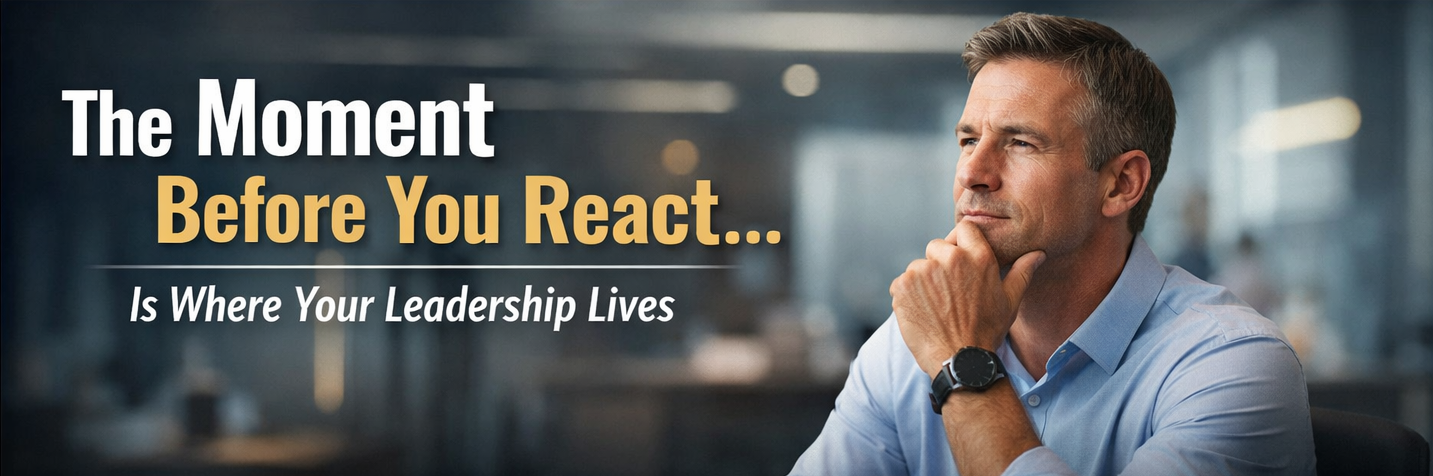 The Moment Before You React Is Where Your Leadership Lives