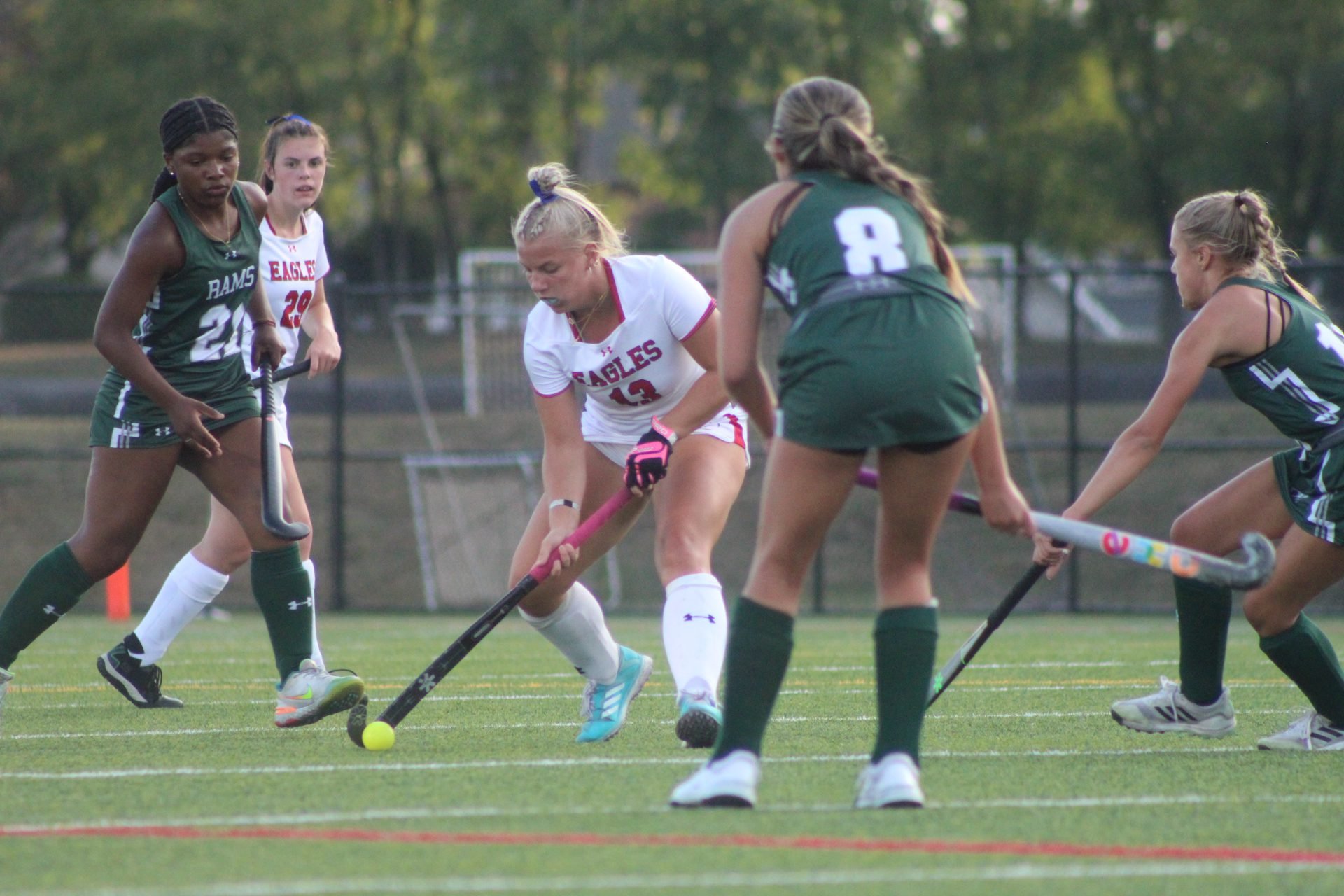 'All we can really be happy with is coming out of the game with a good team win,' Cumberland Valley's Caylin Donlevy on beating Central Dauphin 5-2