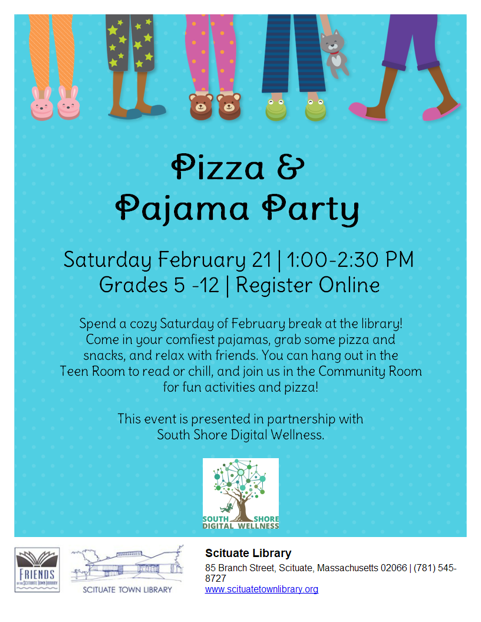 Pizza & Pajama Party - with Scituate Town Library