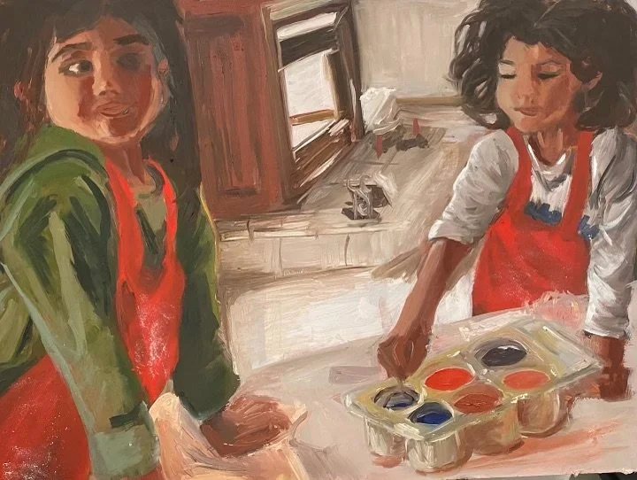 Selected from Childhood Memories series of 6 abstractions from childhood photo by Corrin Larson