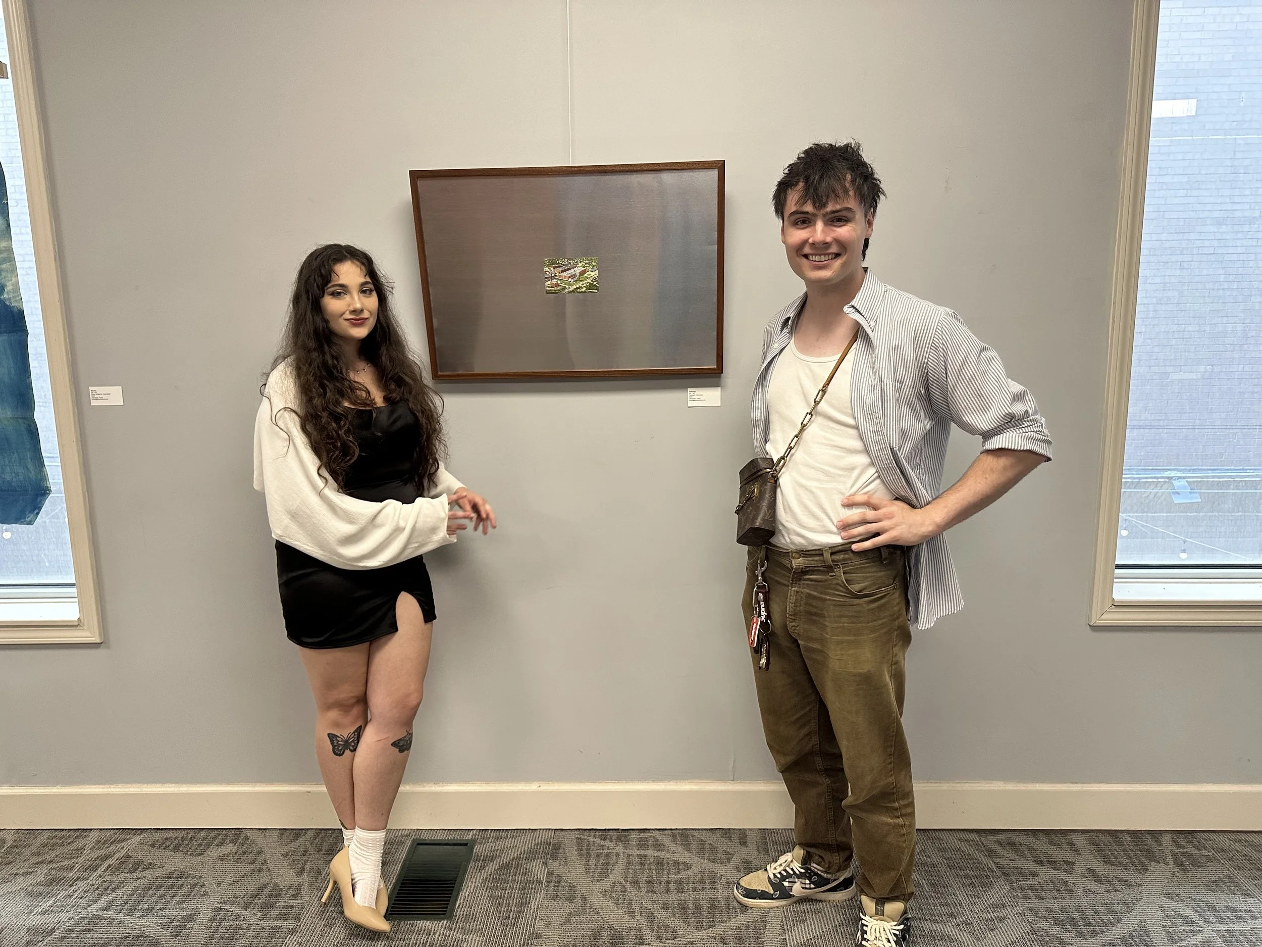 Corrin Larson and Alexander Toms at the Kokomo Art Association