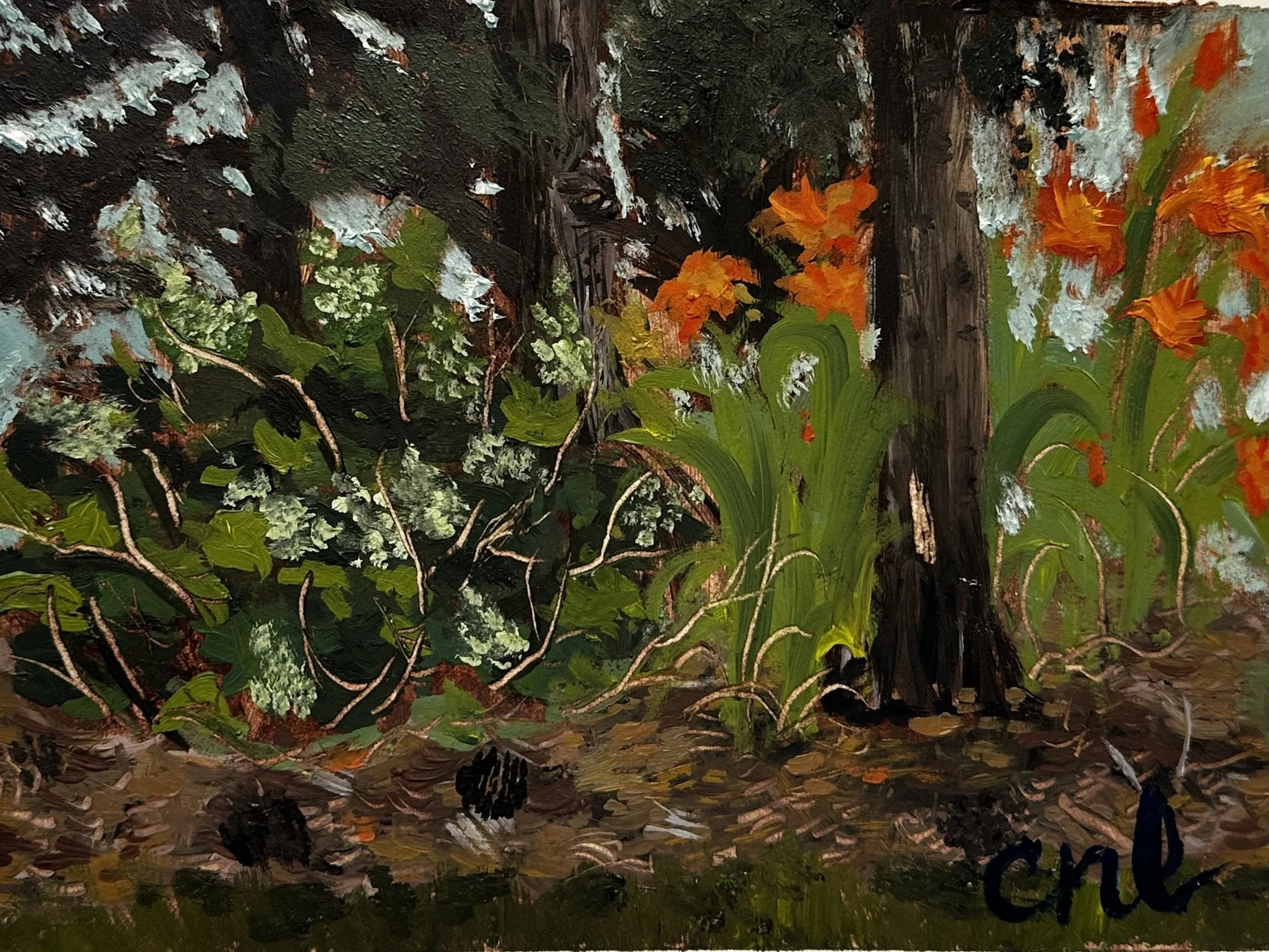 Oil painting en-plein-air study by Corrin Larson