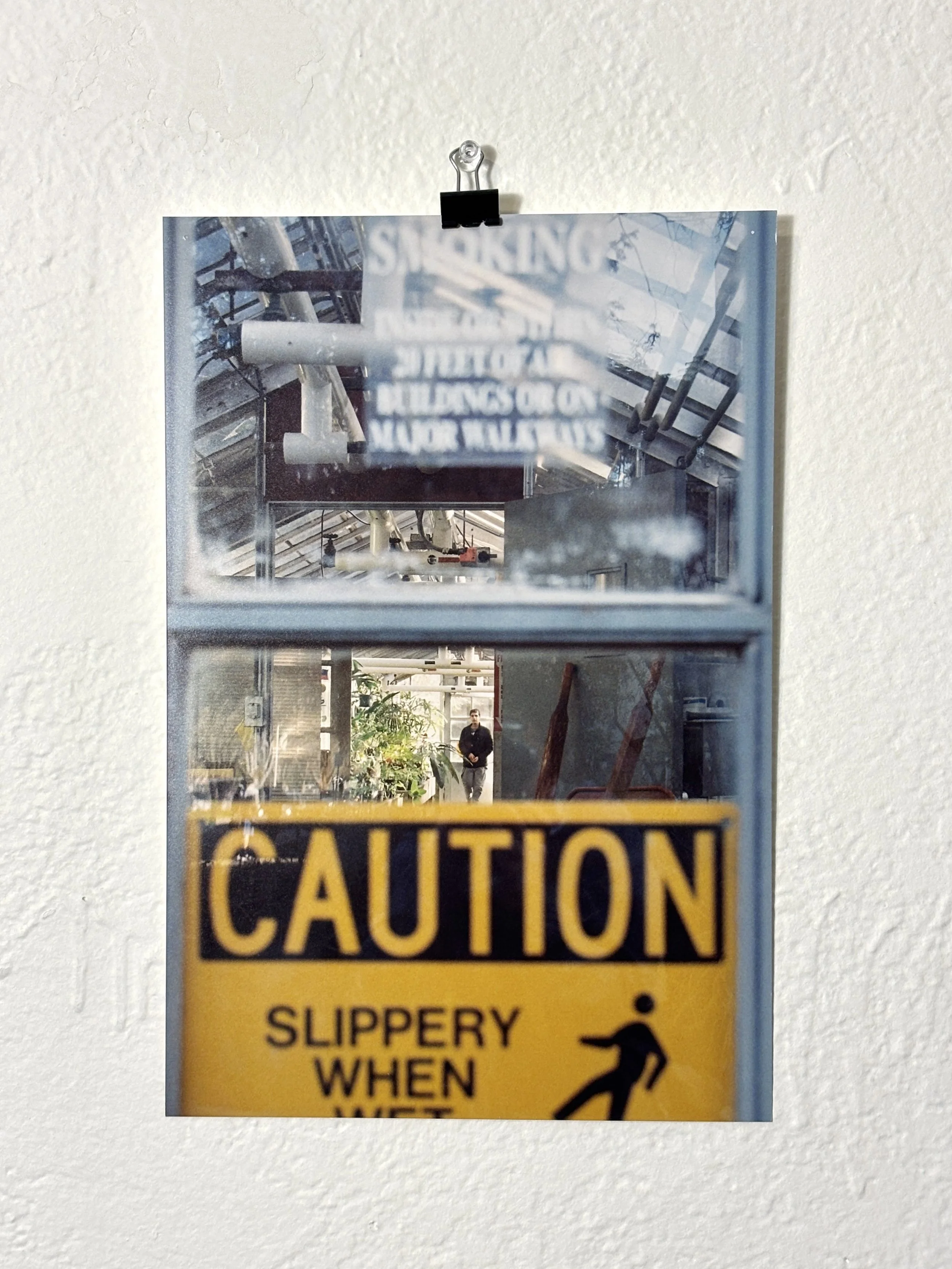 8x12 Smoking Caution in the Greenhouse