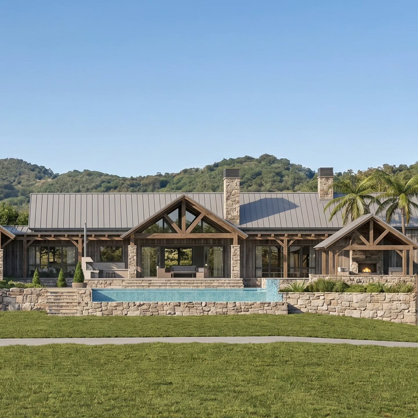 Rustic American Farm house project on the drawing board for conceptual design stage. 
#americanfarmhousestyle #farmhouse #brisbanearchitect #ruralhome #homedesign