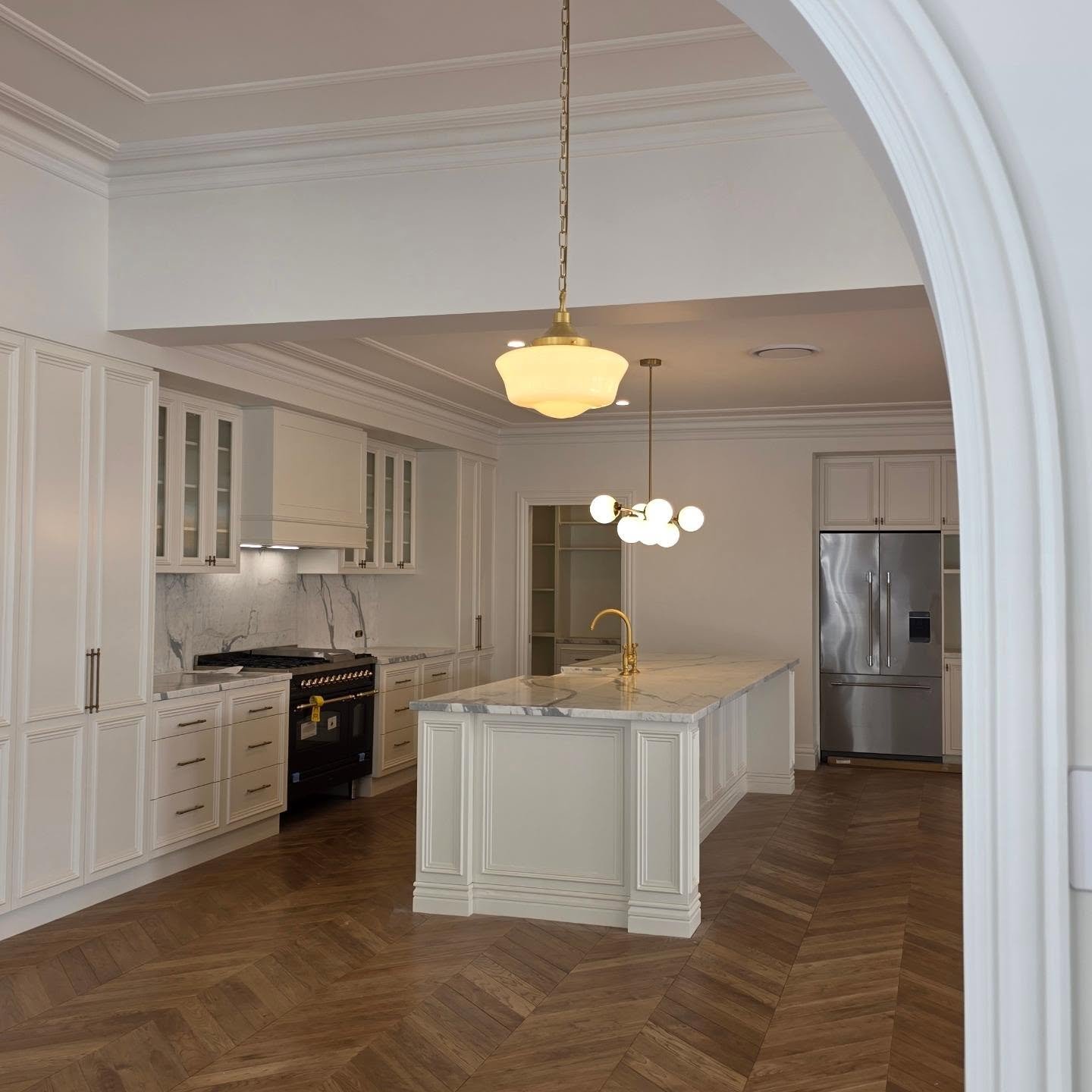 French provincial kitchen detail taking shape 
#interiors #design #kitchen #timberfloor @baahousebaastudioarchitecture