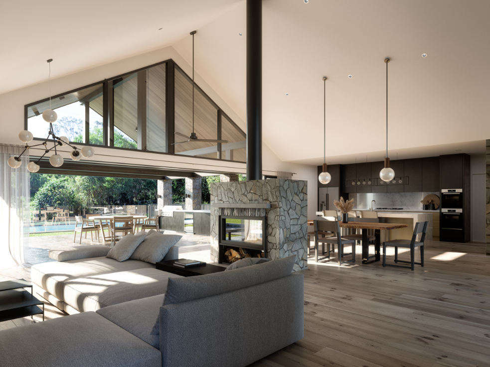 Cornubia, Modern farmhouse style house interiors