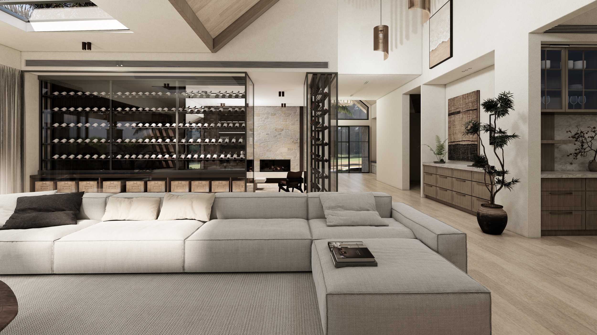 Maleny, Lounge & open wine cellar