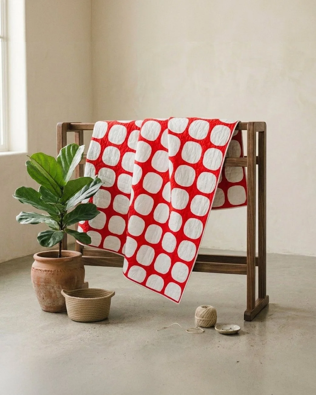 Circles Collection No. 1 - Red and White Polka Dots