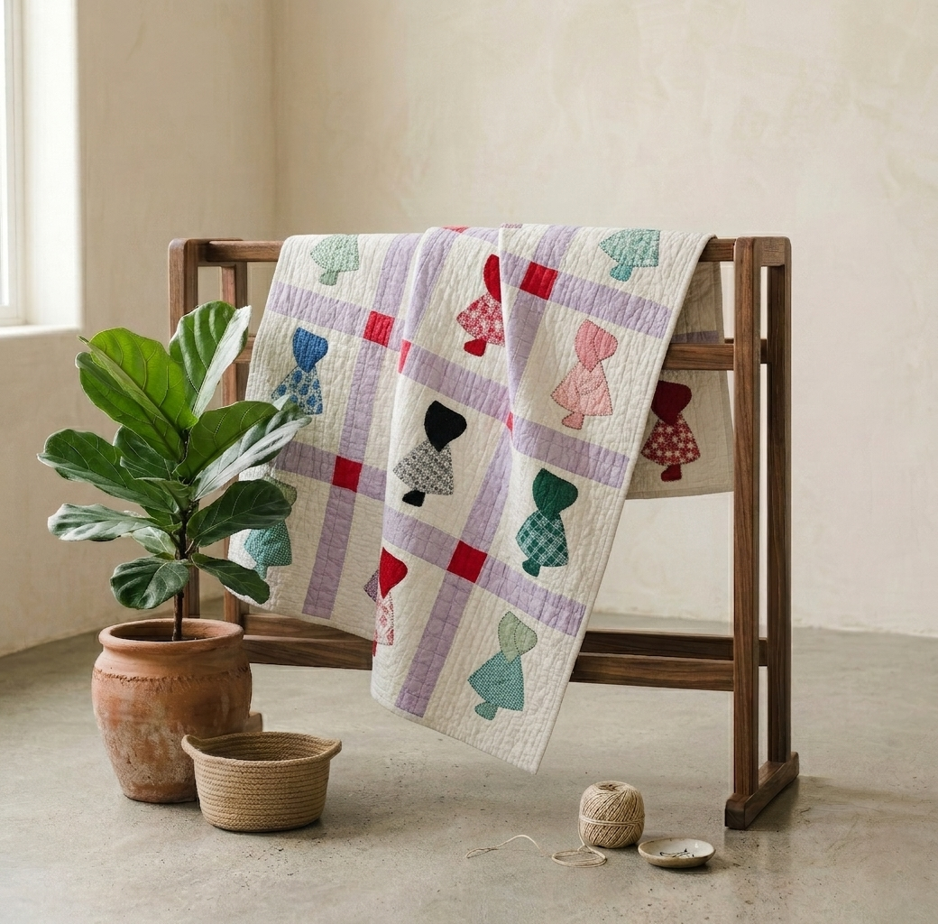 Bonnets Collection No. 1 - Sunbonnet Sue Little Dutch Girl Quilt