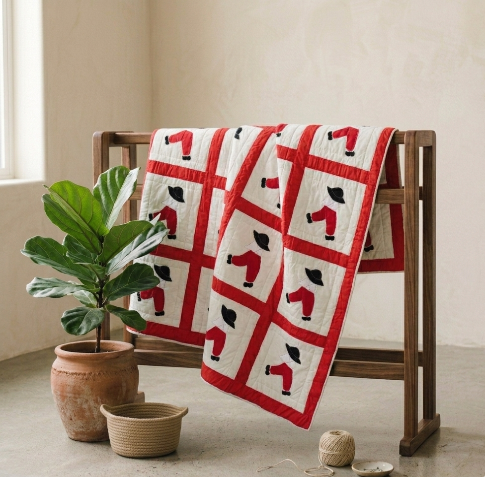 Little Dutch Boy in Red Quilt