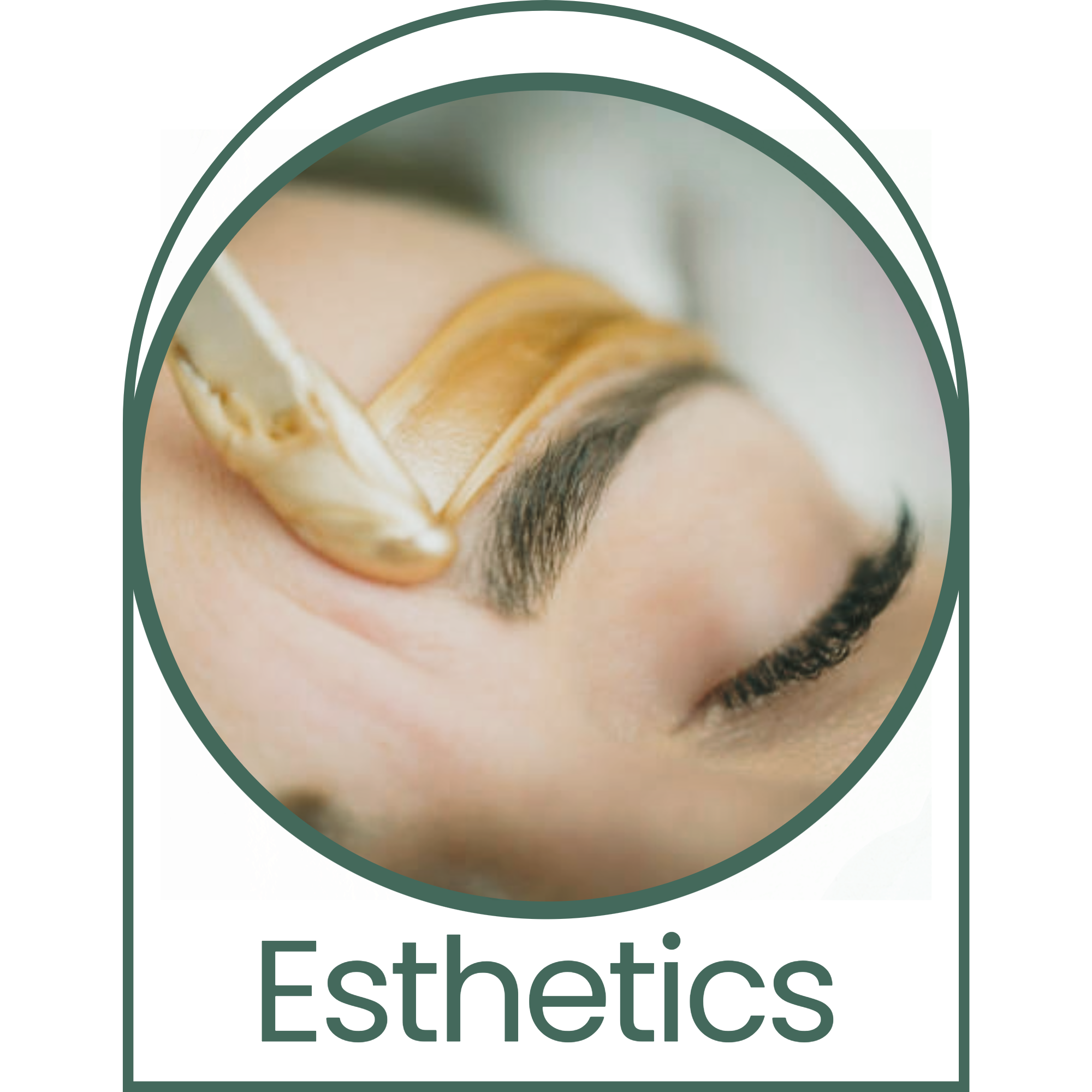 A woman getting an eyebrow wax.