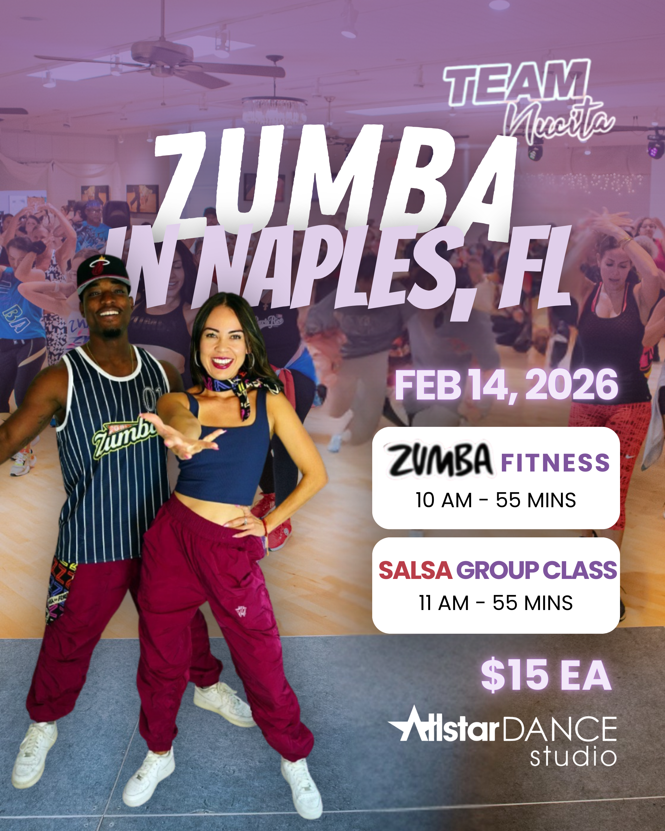 Zumba and Salsa Group Class Feat. Team Nucita