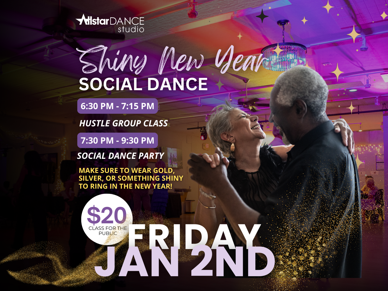 Shiny New Year Social Dance Party