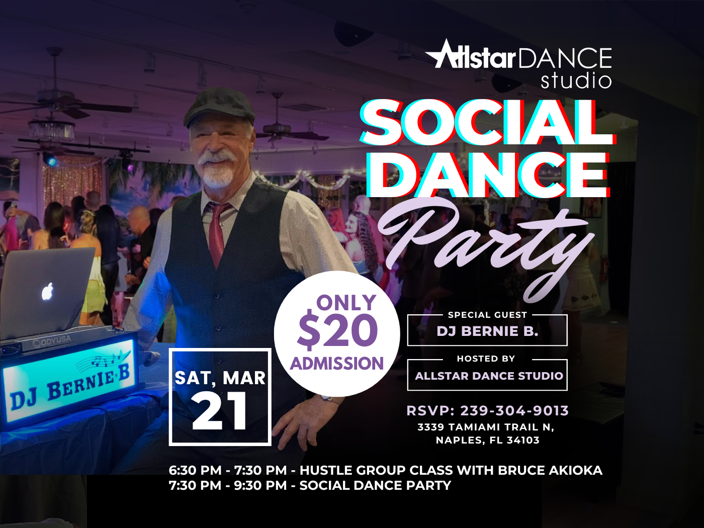 Saturday Social Dance feat DJ bernie b
