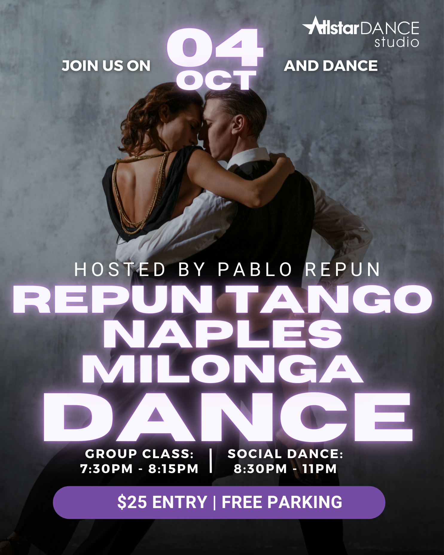 Argentine Tango Milonga Hosted by Pablo Repun