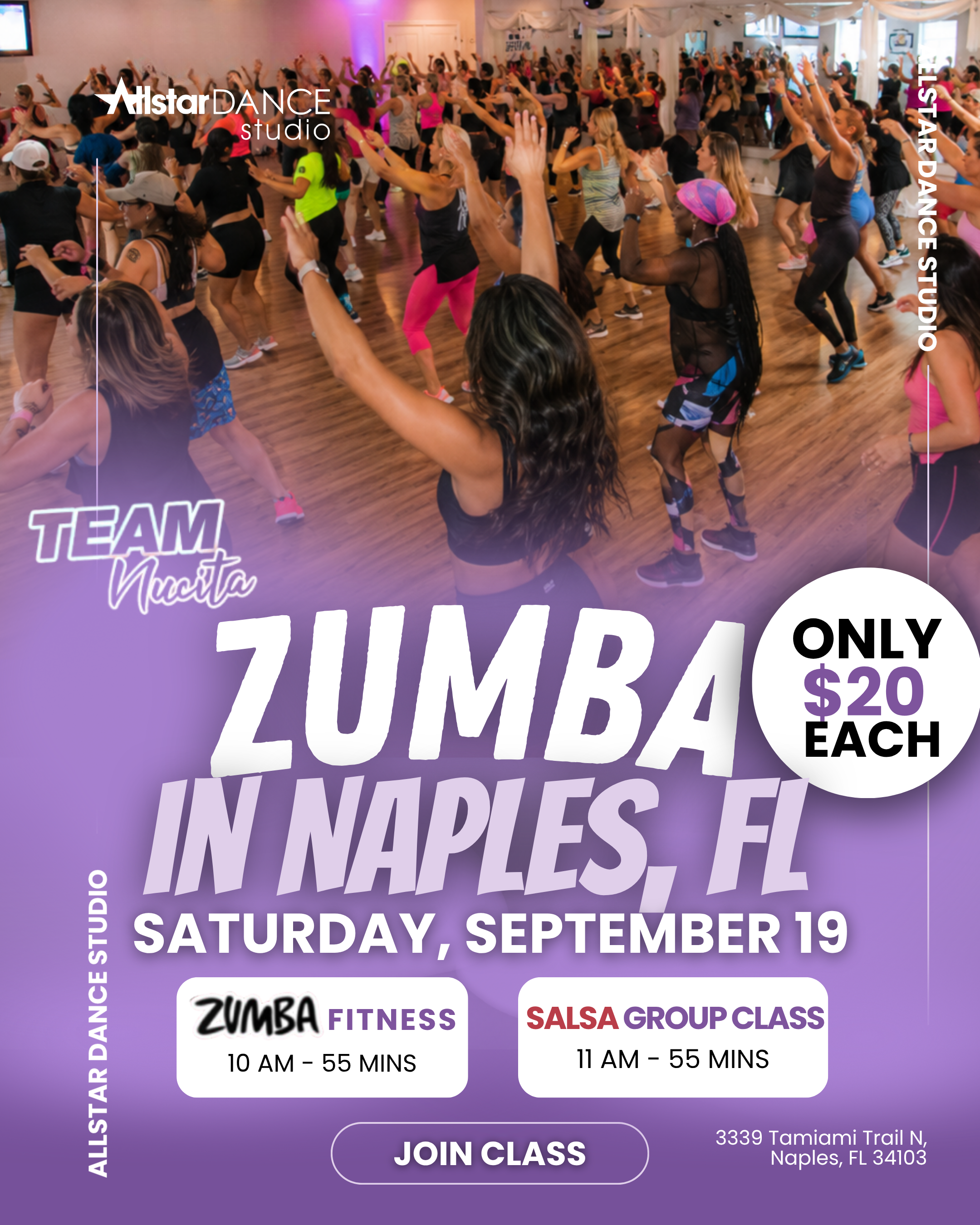September 19th - Zumba and Salsa Group Class Feat. Team Nucita