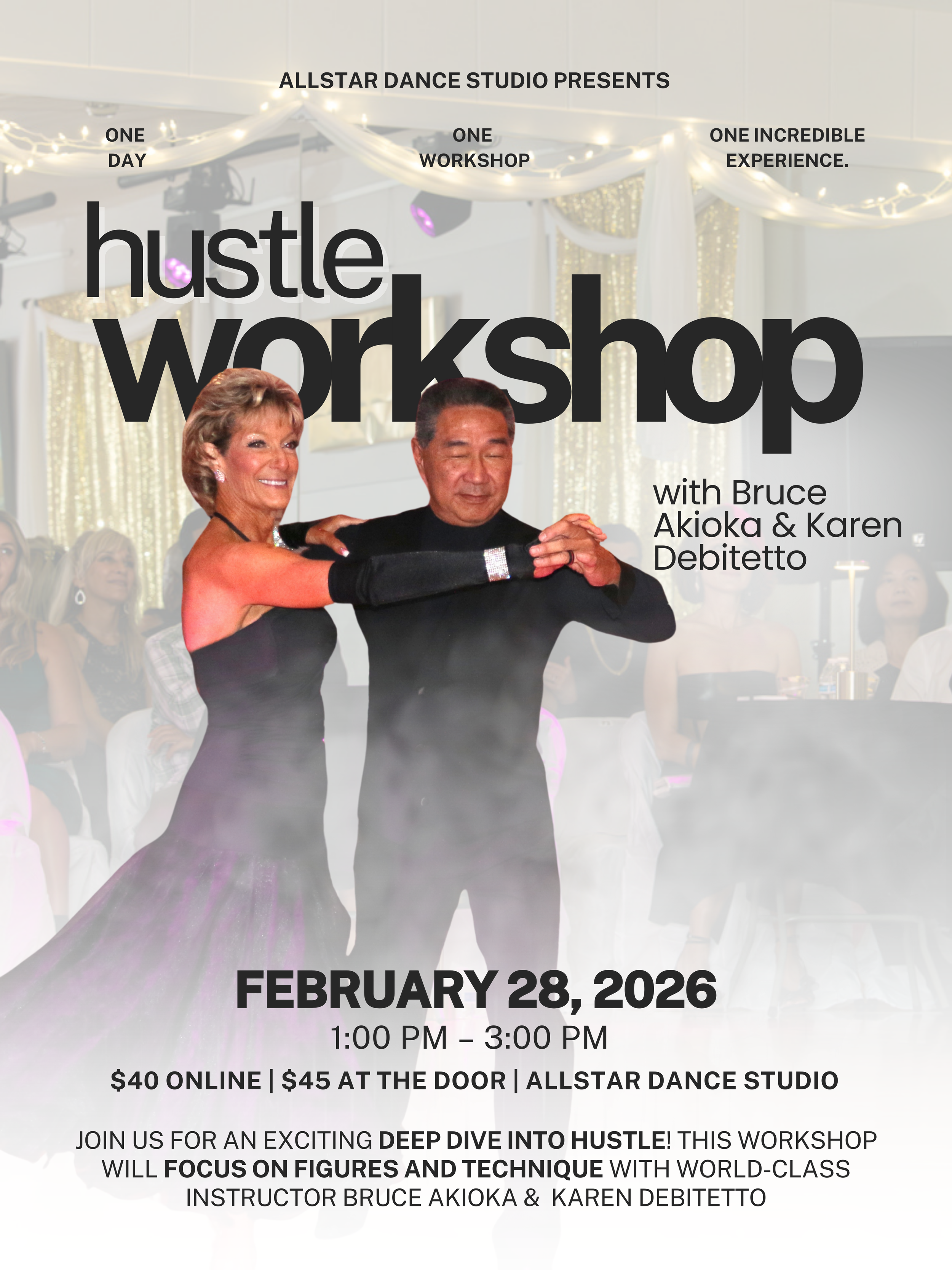 Hustle Workshop with Bruce Akioka & Karen Debitetto